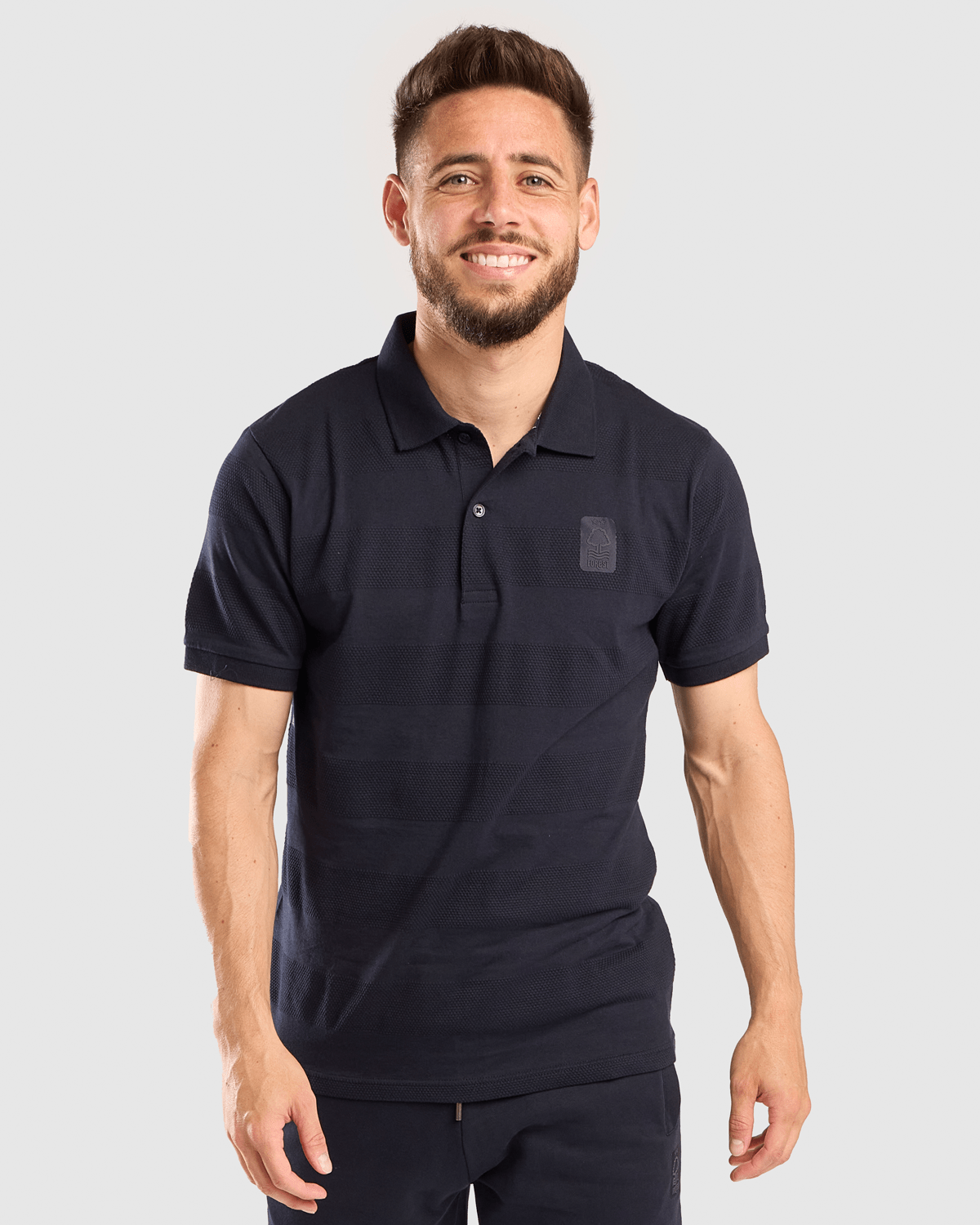 NFFC Midnight Navy Bubble Polo - Nottingham Forest FC