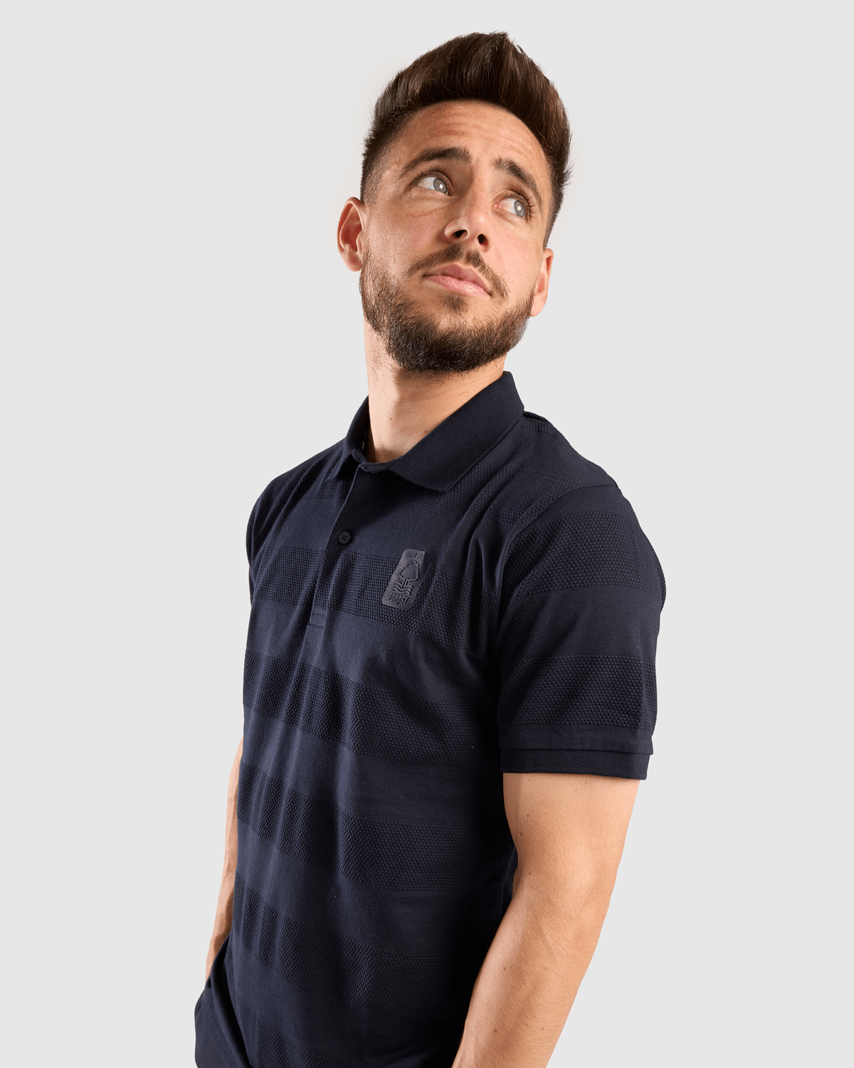 NFFC Midnight Navy Bubble Polo - Nottingham Forest FC