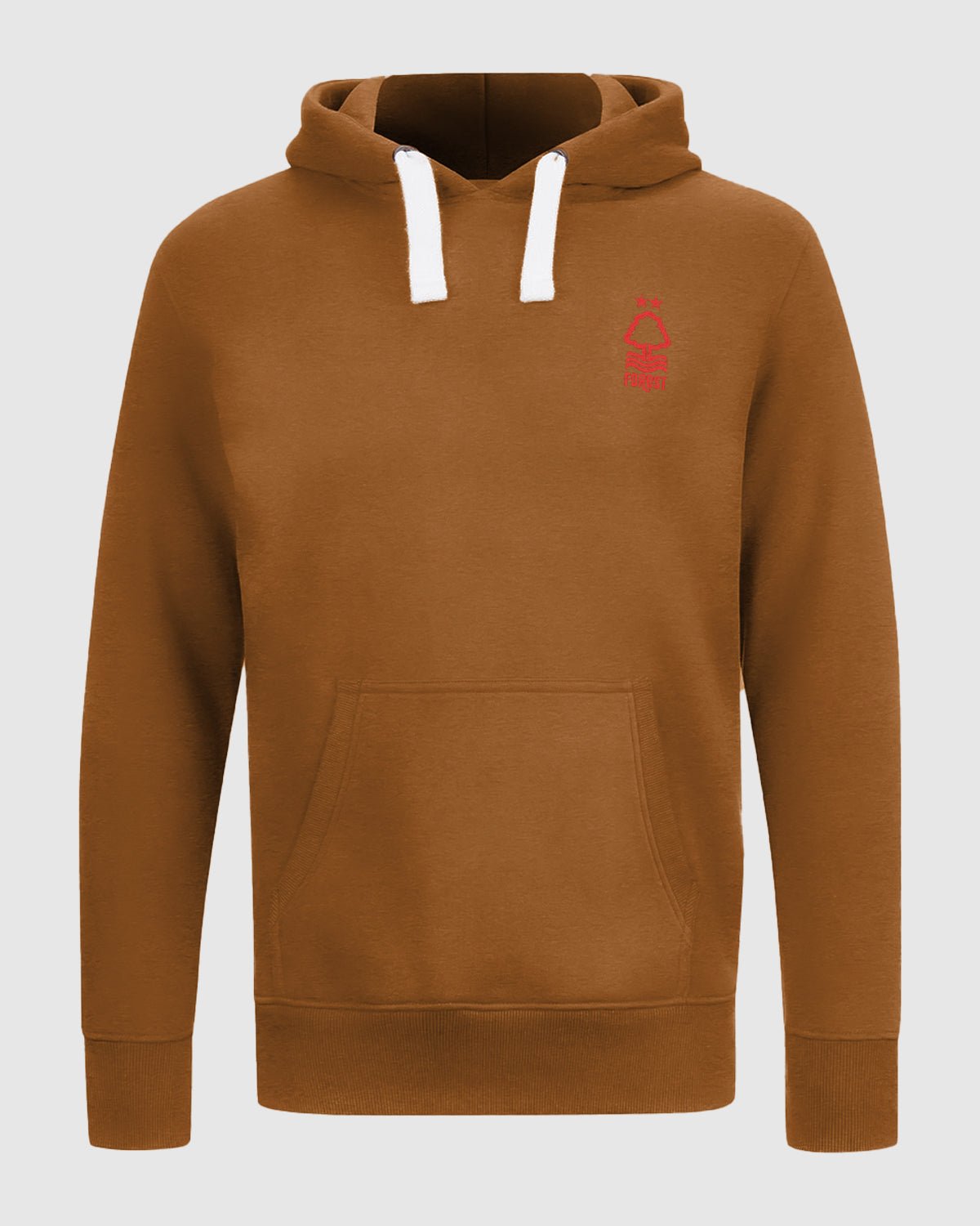 NFFC Mocha Essential Crest Hoodie - Nottingham Forest FC