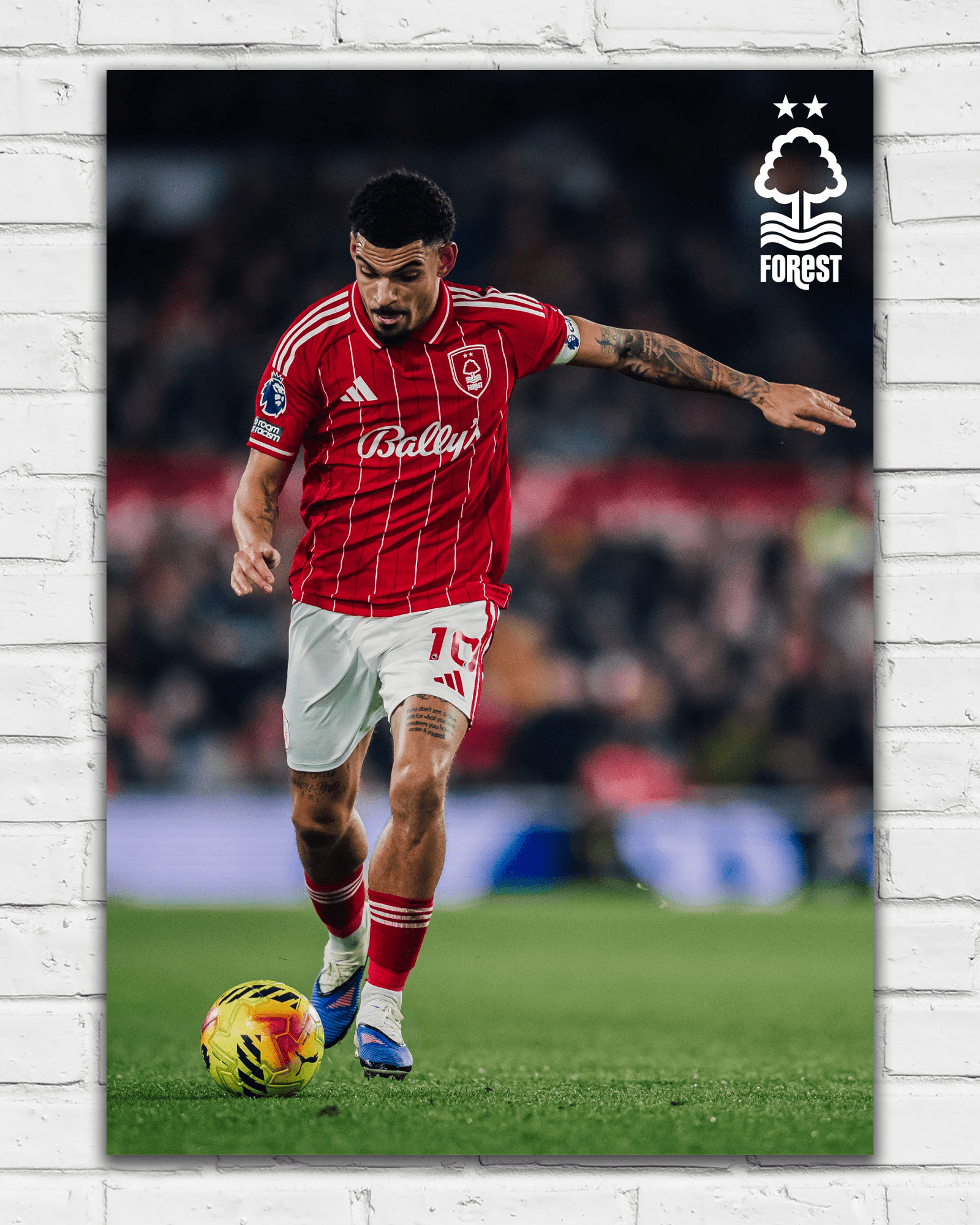 NFFC Morgan Gibbs-White Action Shot Print - Framed/Unframed - Nottingham Forest FC