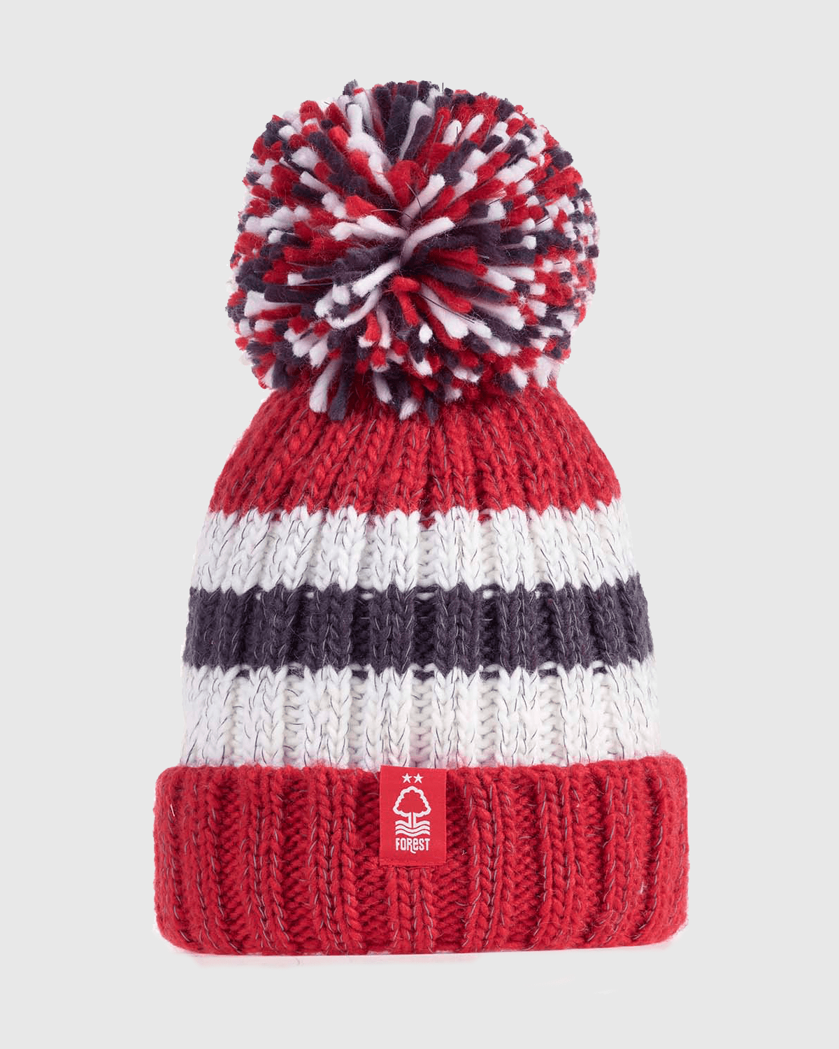 NFFC Multi Stripe Reflective Super Bobble - Nottingham Forest FC