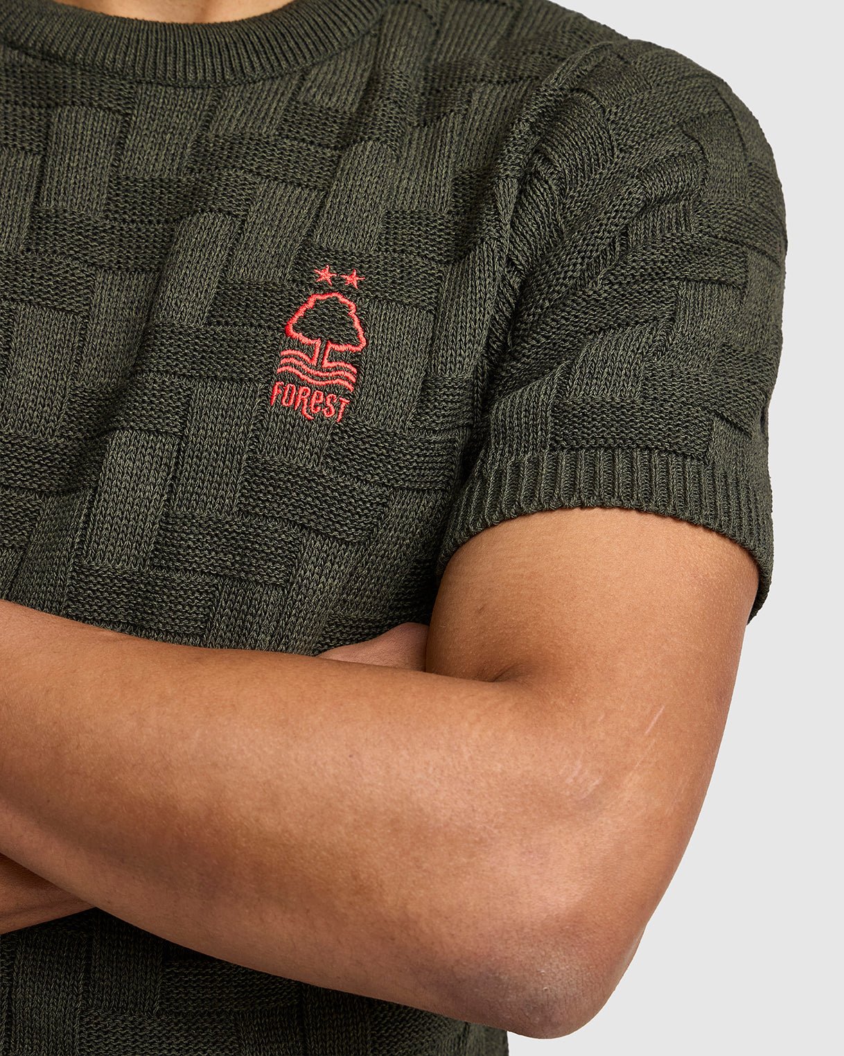 NFFC Musk Herringbone T-Shirt - Nottingham Forest FC