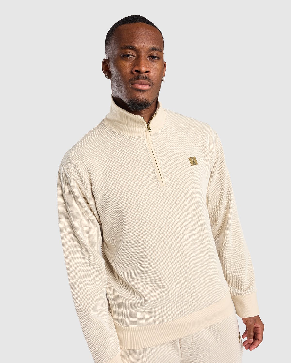 NFFC Natural Weave 1/4 Zip - Nottingham Forest FC