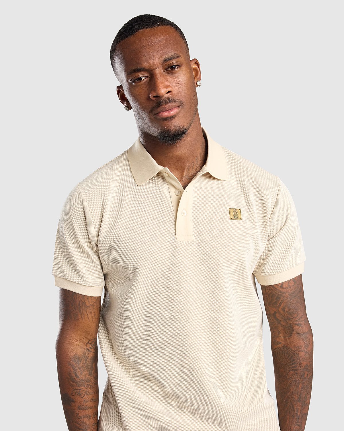 NFFC Natural Weave Polo - Nottingham Forest FC