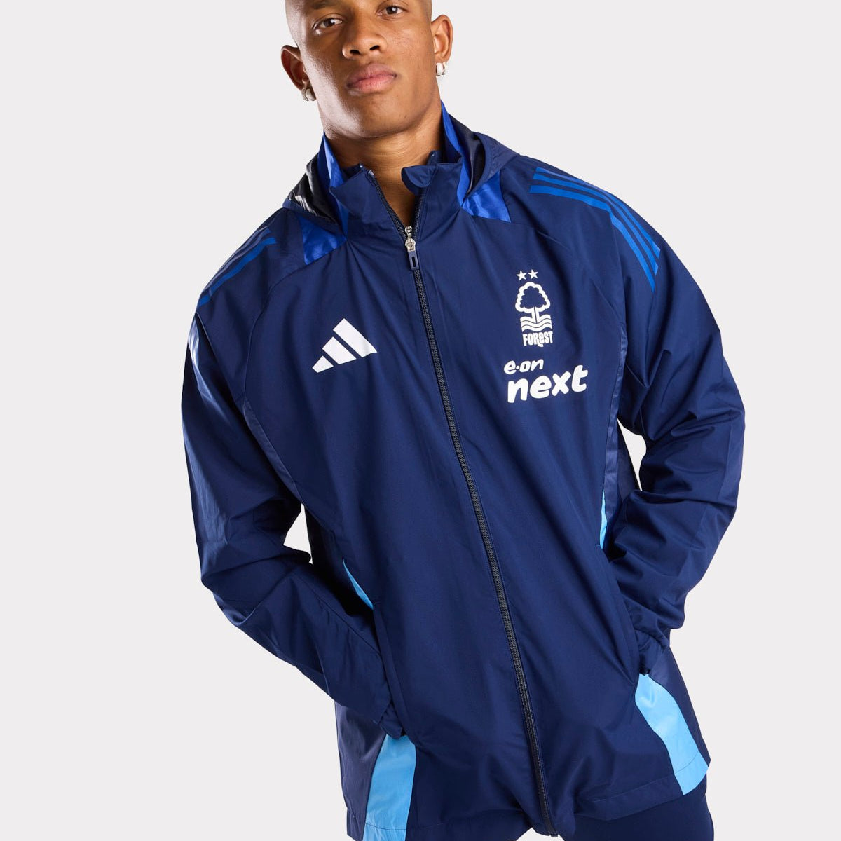 NFFC Navy Training All Weather Jacket 24 25 Nottingham Forest FC