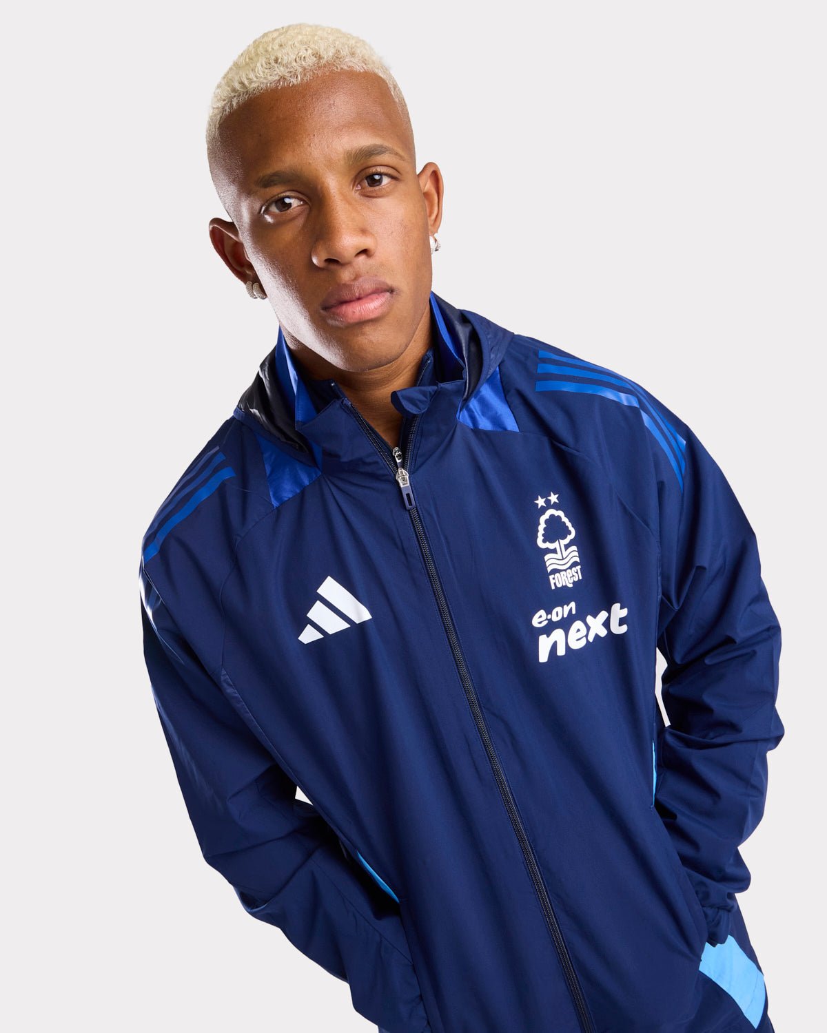 NFFC Navy All Weather Training Jacket 24/25 - Nottingham Forest FC