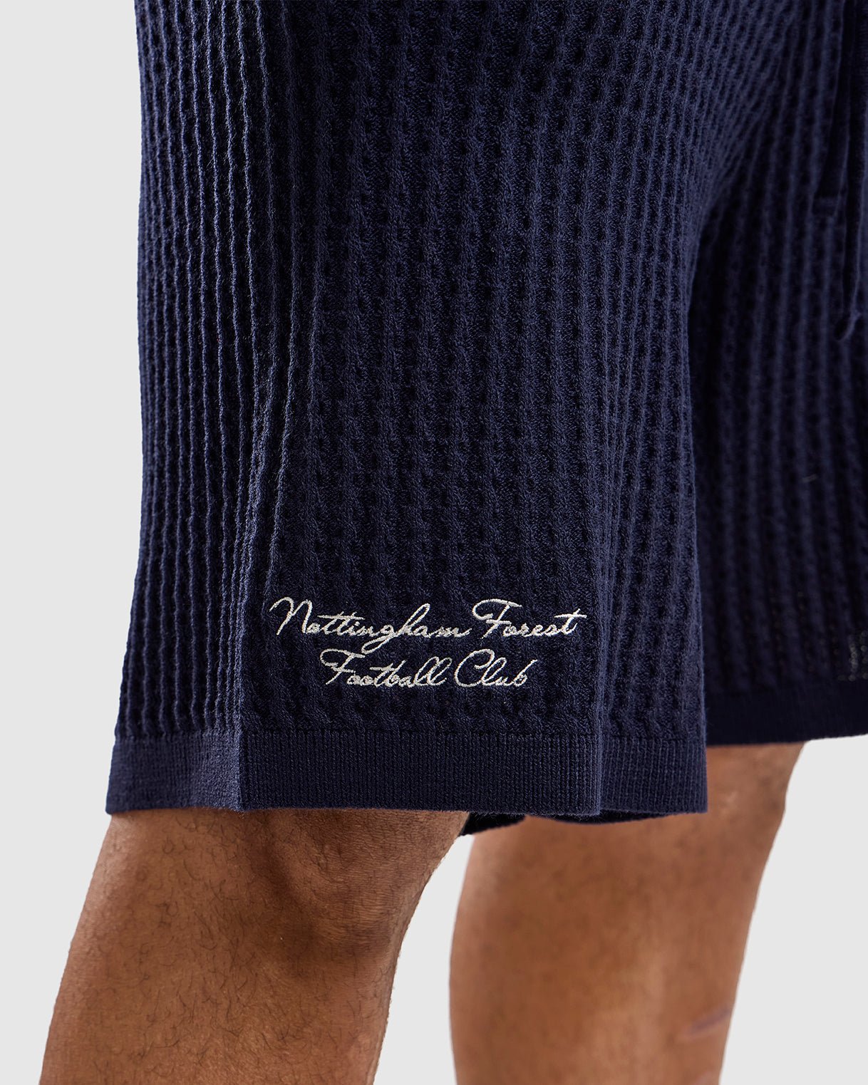 NFFC Navy Cable Knit Shorts - Nottingham Forest FC