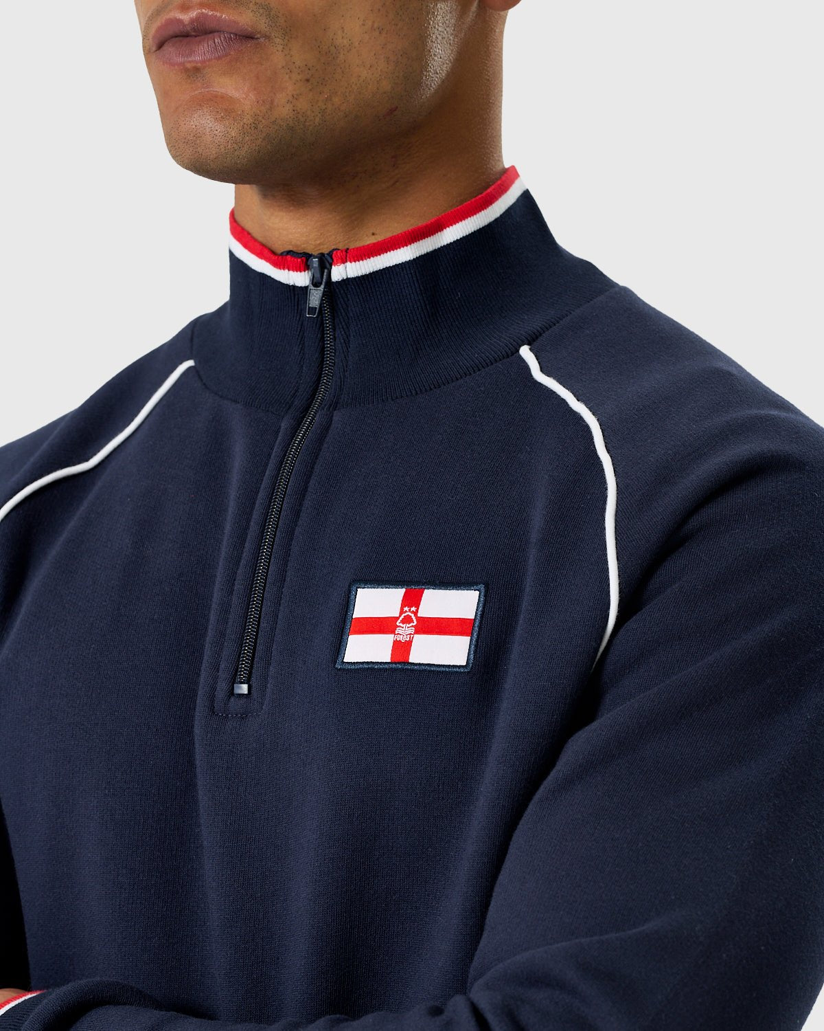 NFFC Navy Club & Country 1/4 Zip Top - Nottingham Forest FC