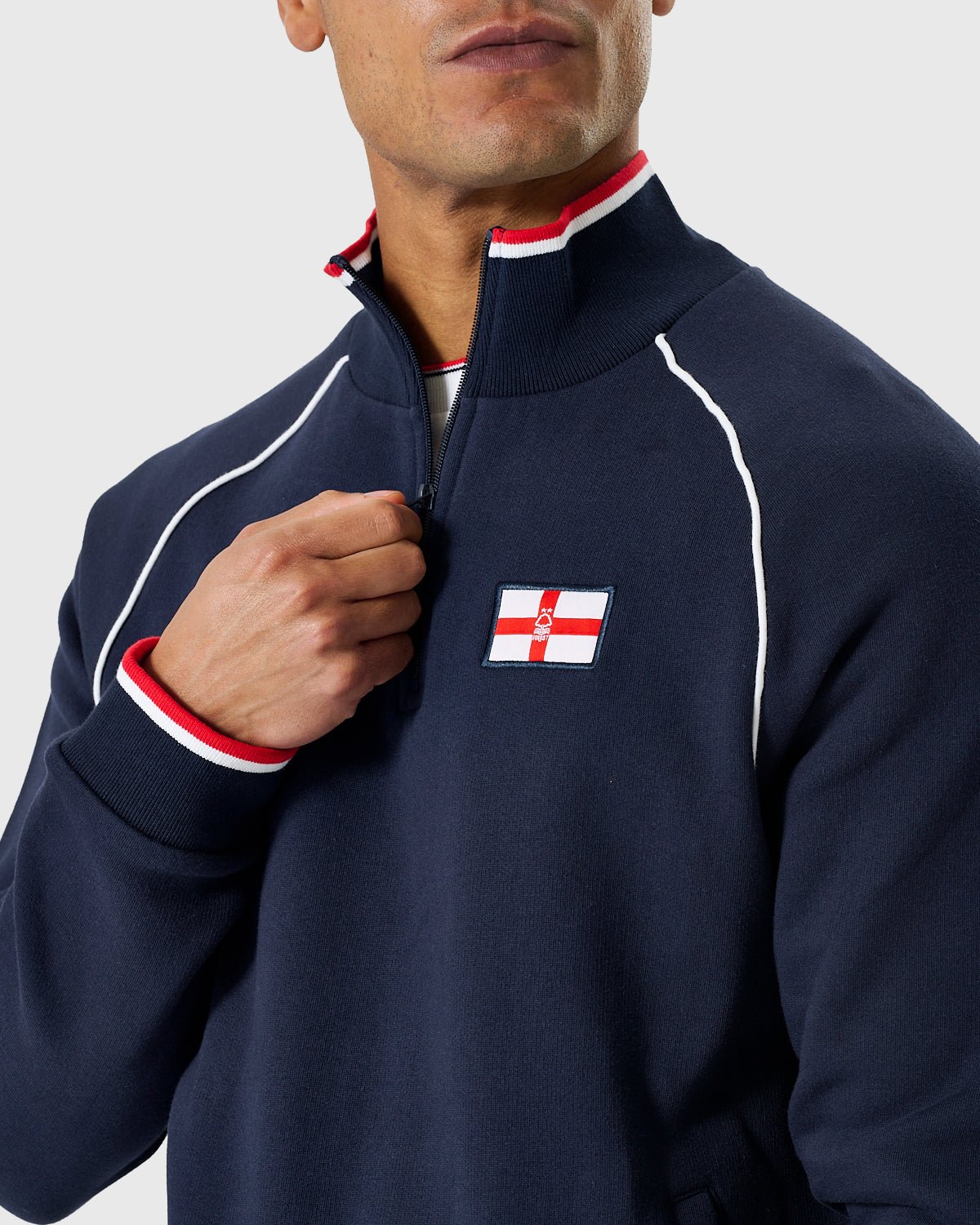 NFFC Navy Club & Country 1/4 Zip Top - Nottingham Forest FC