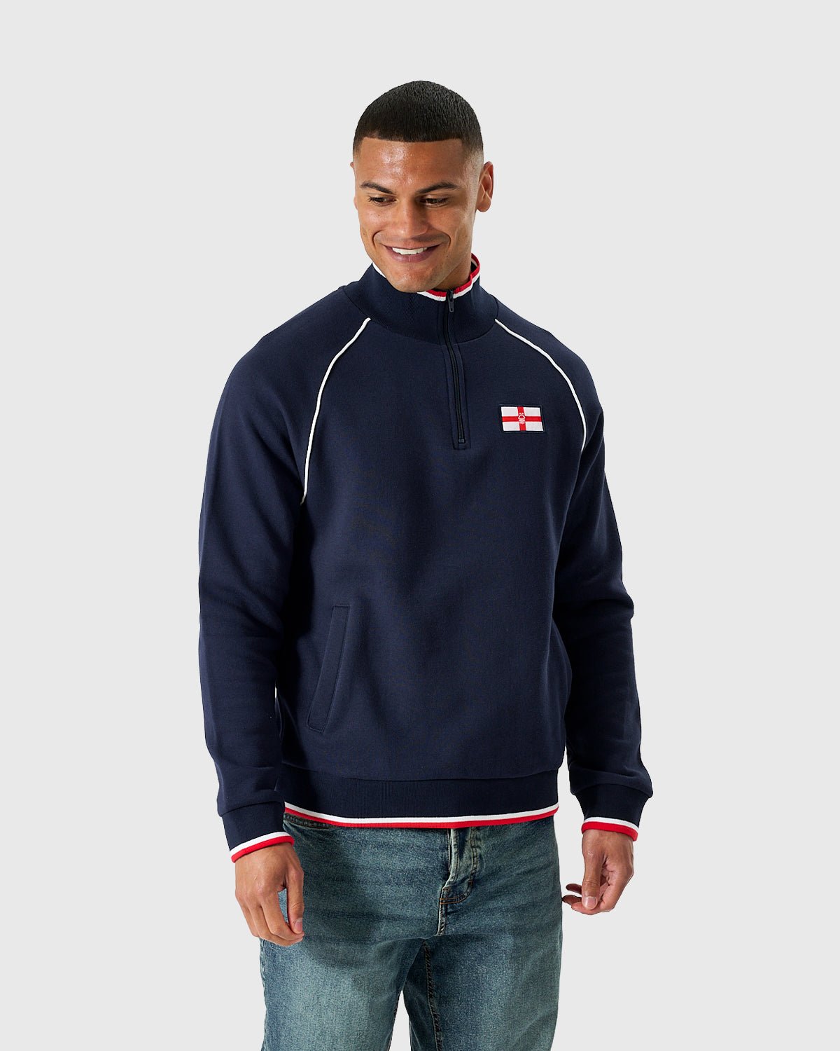 NFFC Navy Club & Country 1/4 Zip Top - Nottingham Forest FC