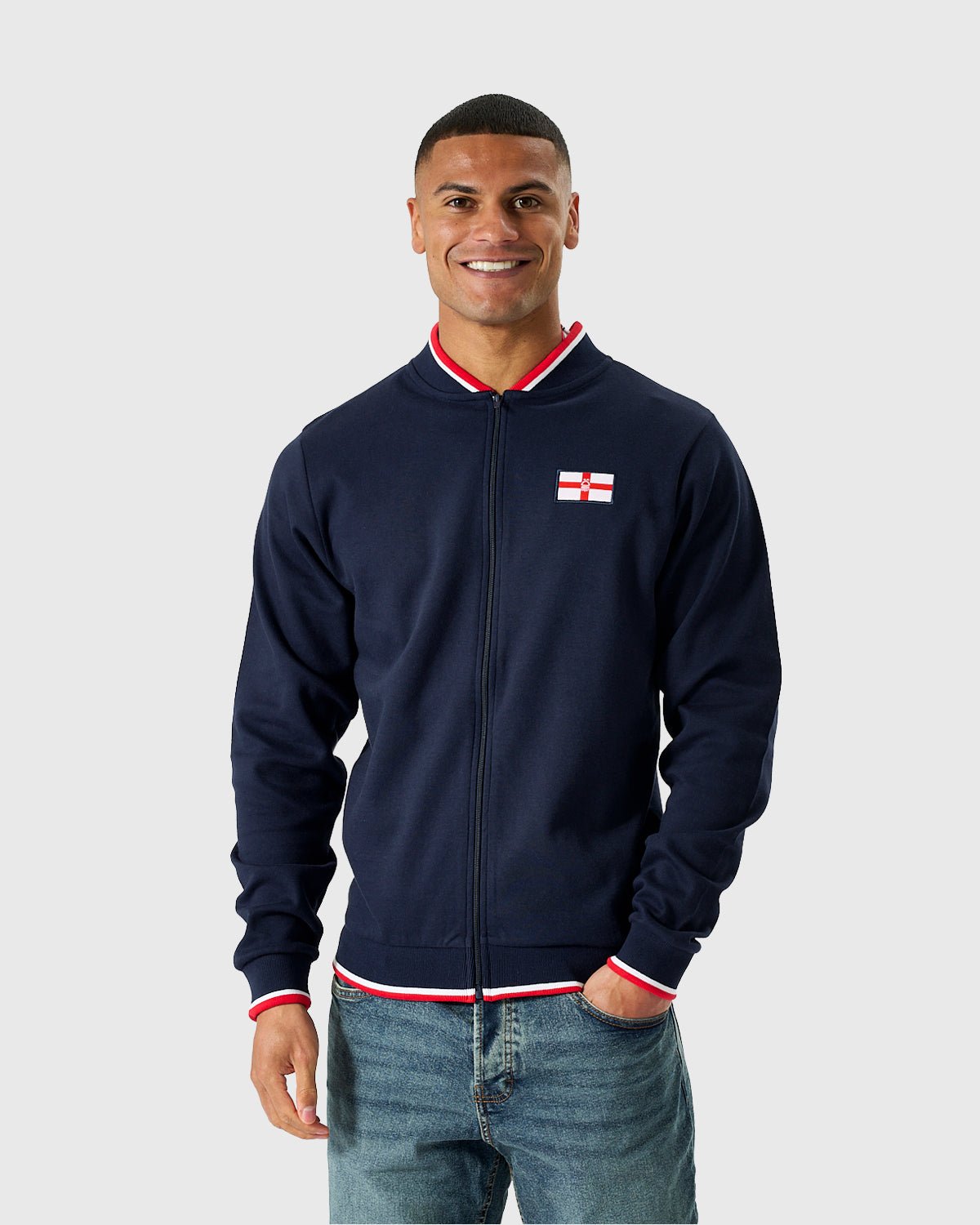 NFFC Navy Club & Country Bomber Jacket - Nottingham Forest FC