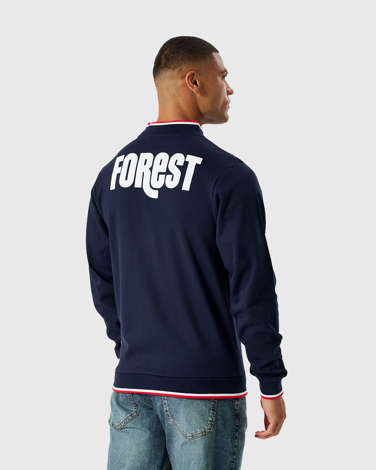 NFFC Navy Club & Country Bomber Jacket - Nottingham Forest FC