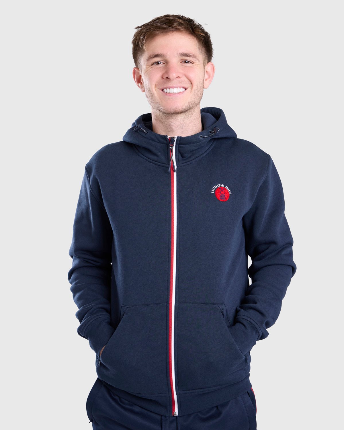 NFFC Navy Colwick Full Zip Hoodie - Nottingham Forest FC