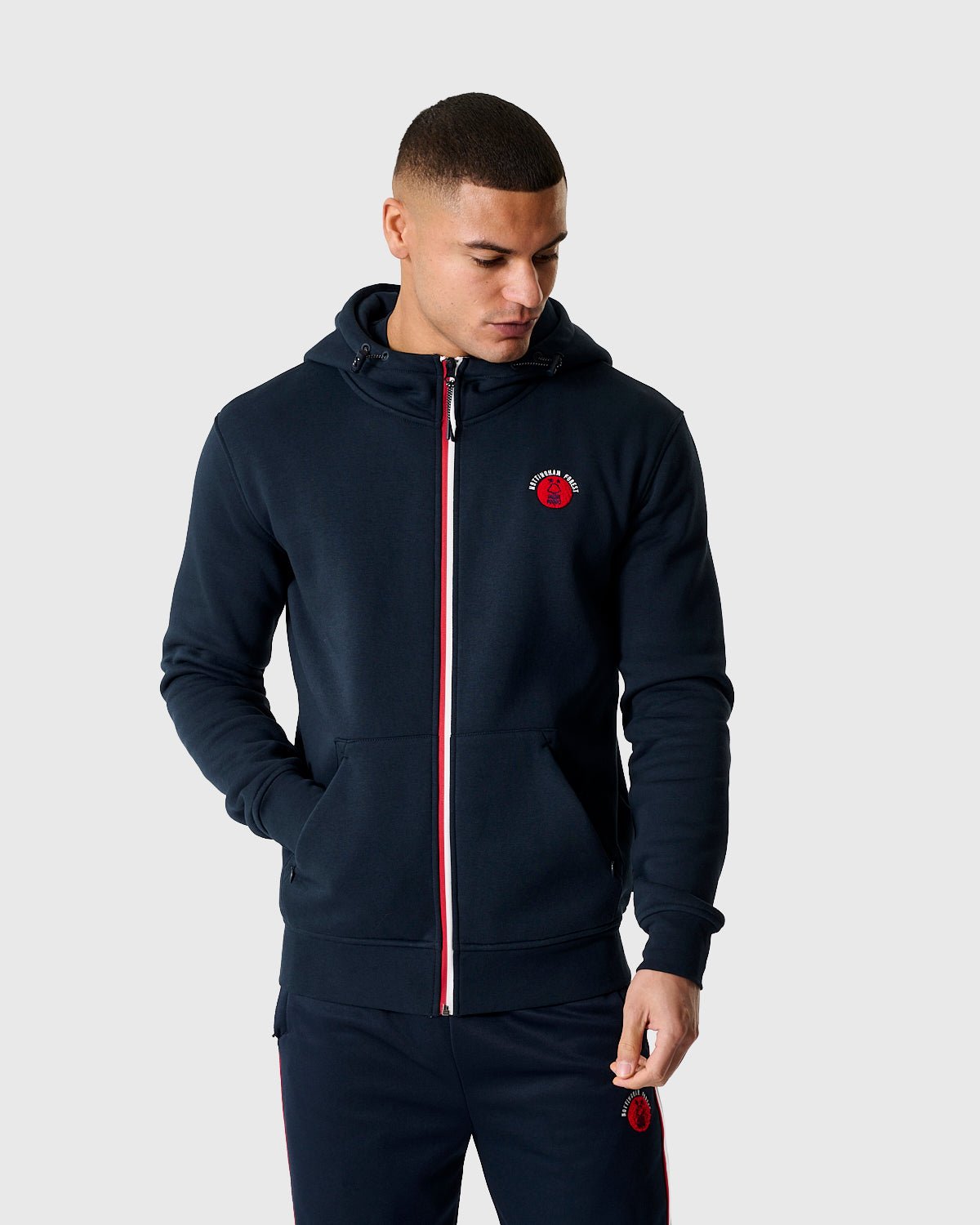 NFFC Navy Colwick Full Zip Hoodie - Nottingham Forest FC