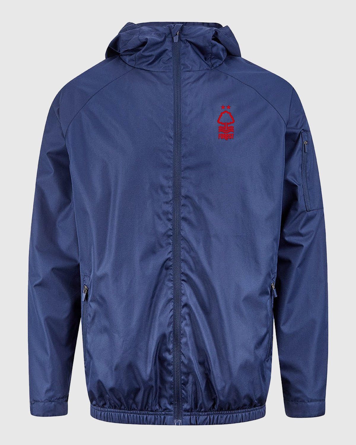 NFFC Navy Crest Essential Shower Jacket - Nottingham Forest FC