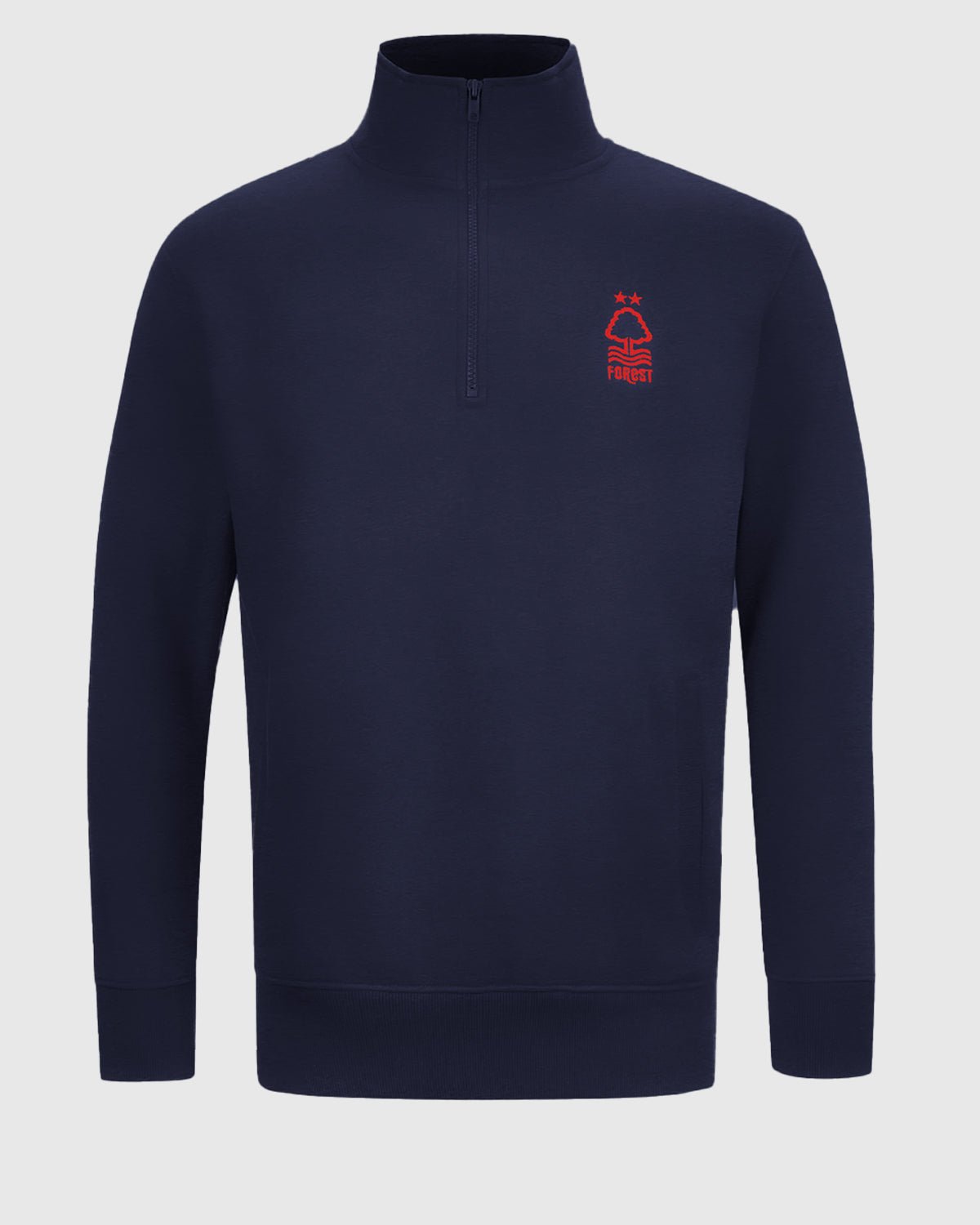NFFC Navy Essential Crest 1/4 Zip Top - Nottingham Forest FC