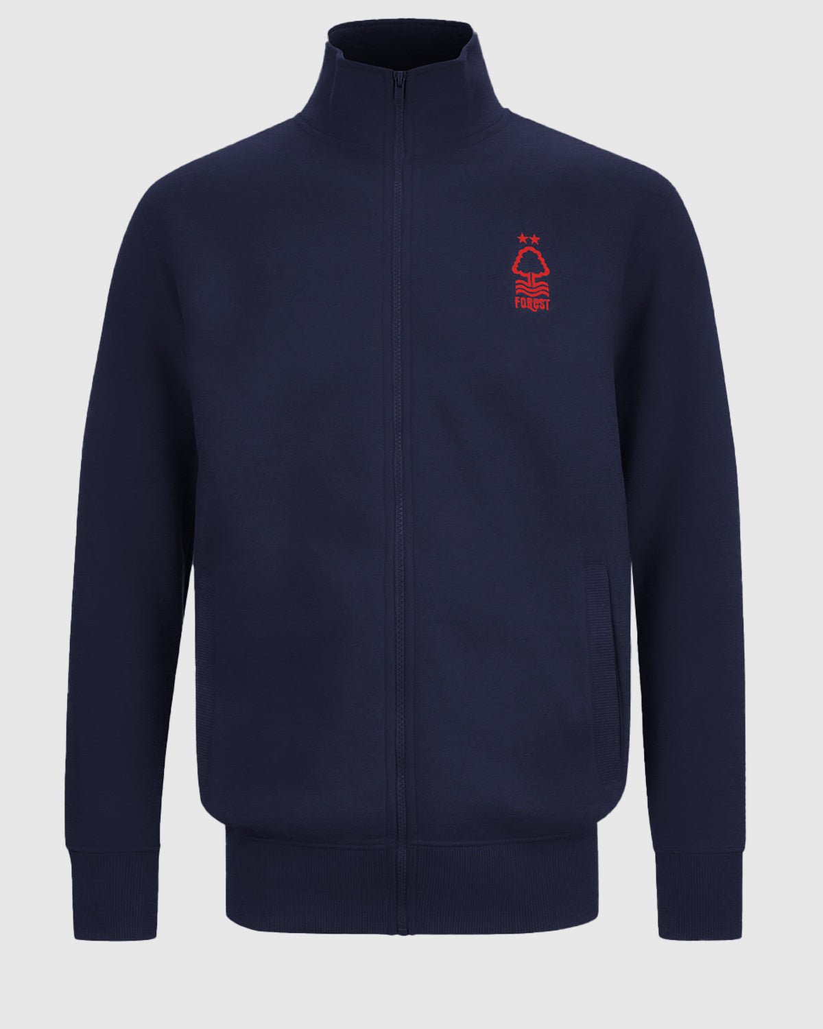 NFFC Navy Essential Crest Full Zip Track Top - Nottingham Forest FC