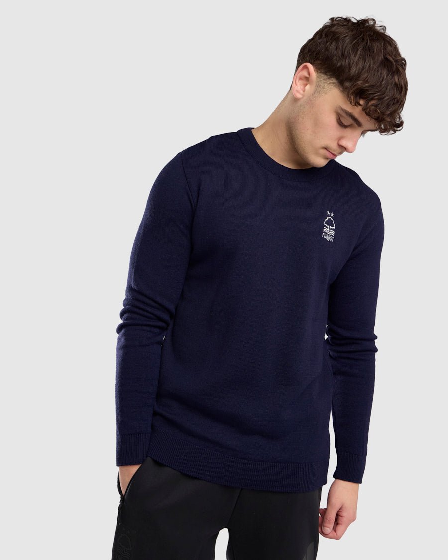 NFFC Navy Essential Knit Crewneck - Nottingham Forest FC