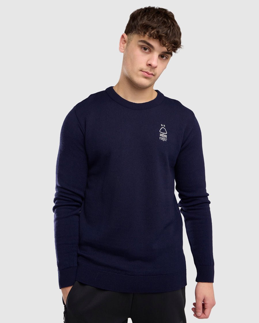 NFFC Navy Essential Knit Crewneck - Nottingham Forest FC
