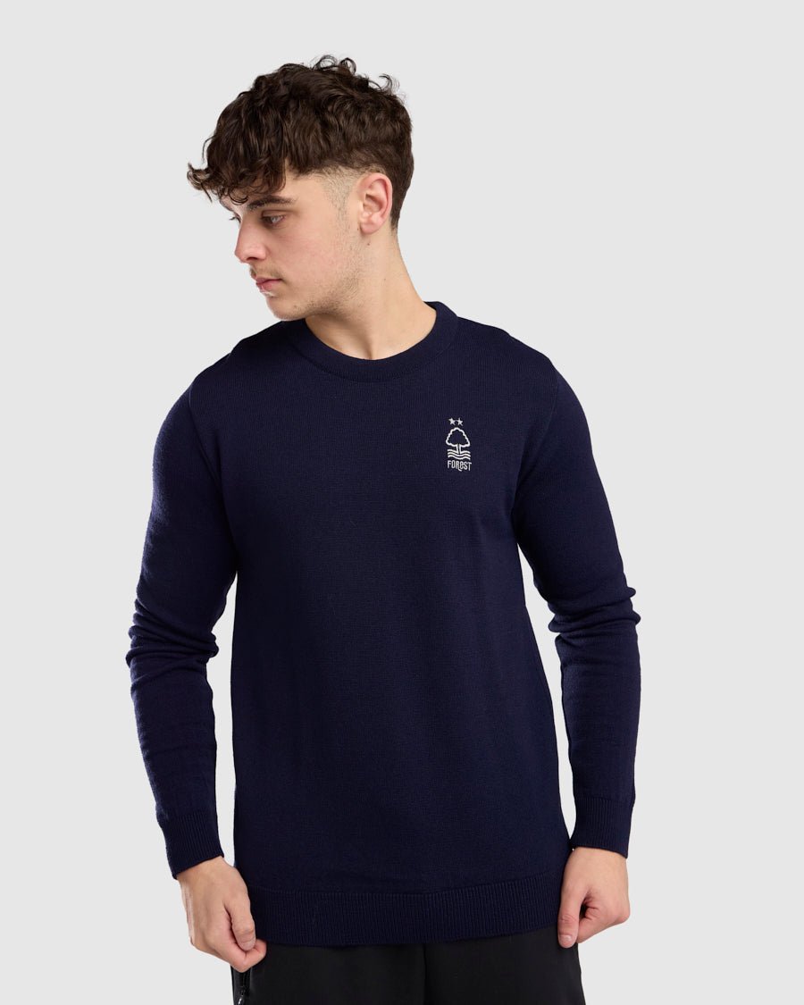 NFFC Navy Essential Knit Crewneck - Nottingham Forest FC