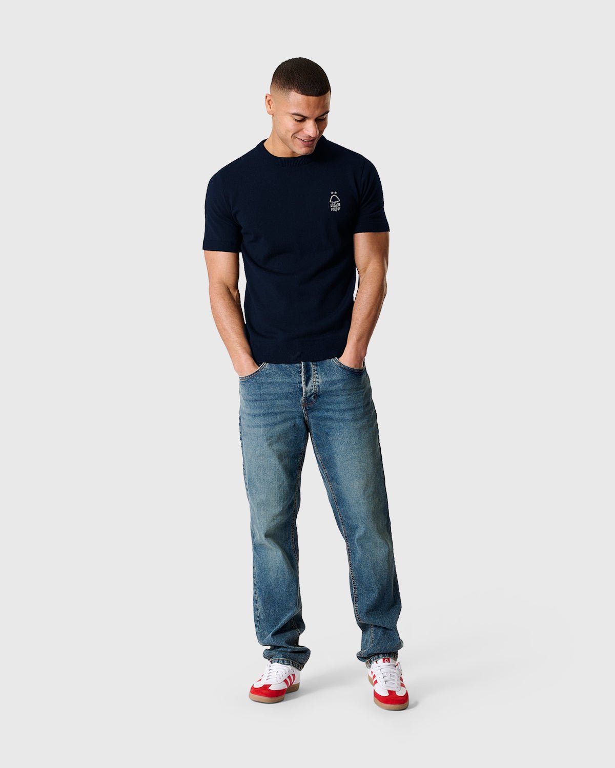 NFFC Navy Essential Knit T-Shirt - Nottingham Forest FC