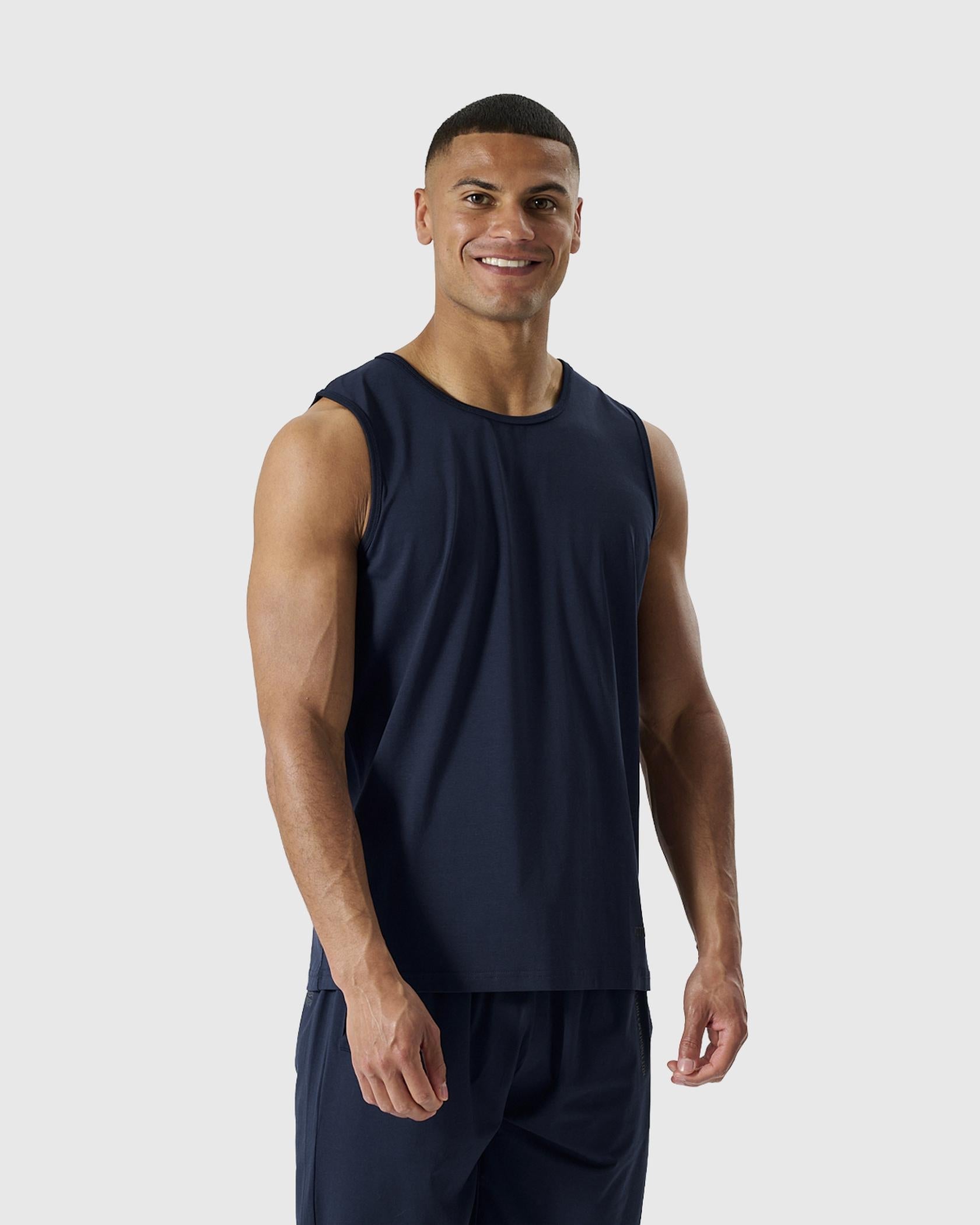 NFFC Navy Essential Pyjama Vest - Nottingham Forest FC