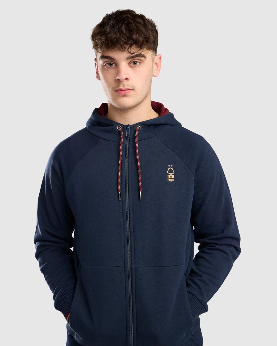 NFFC Navy Full Zip Hoodie - Nottingham Forest FC
