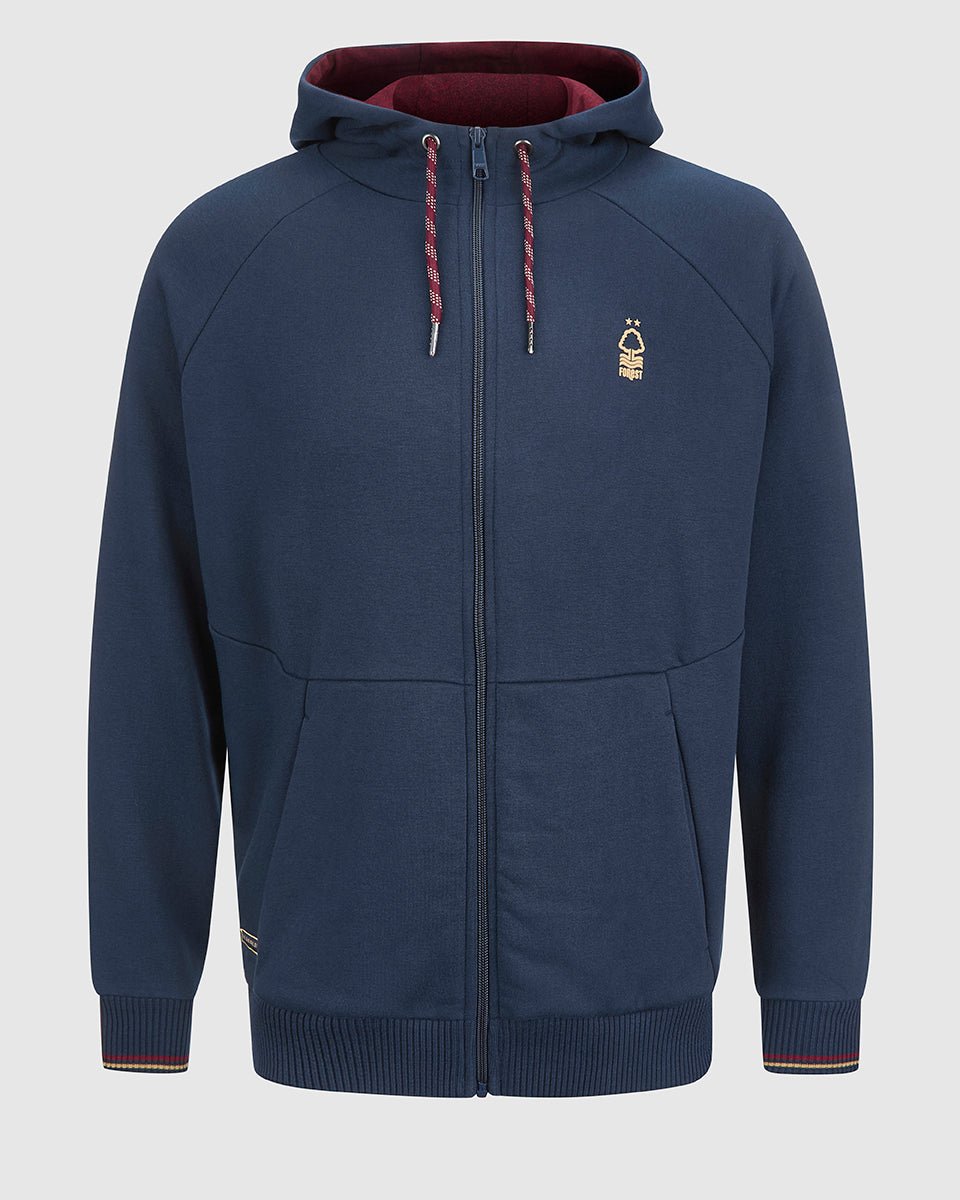 NFFC Navy Full Zip Hoodie - Nottingham Forest FC