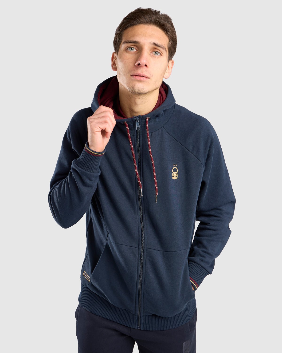 NFFC Navy Full Zip Hoodie - Nottingham Forest FC