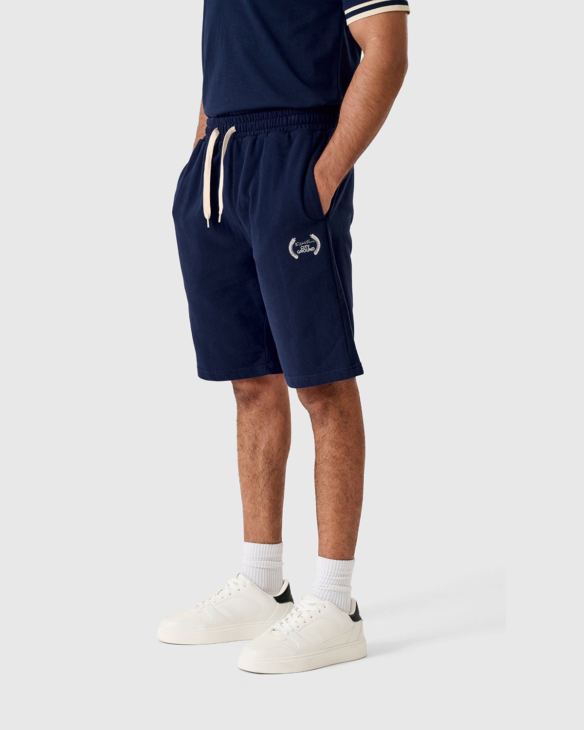 NFFC Navy Laurels Shorts - Nottingham Forest FC