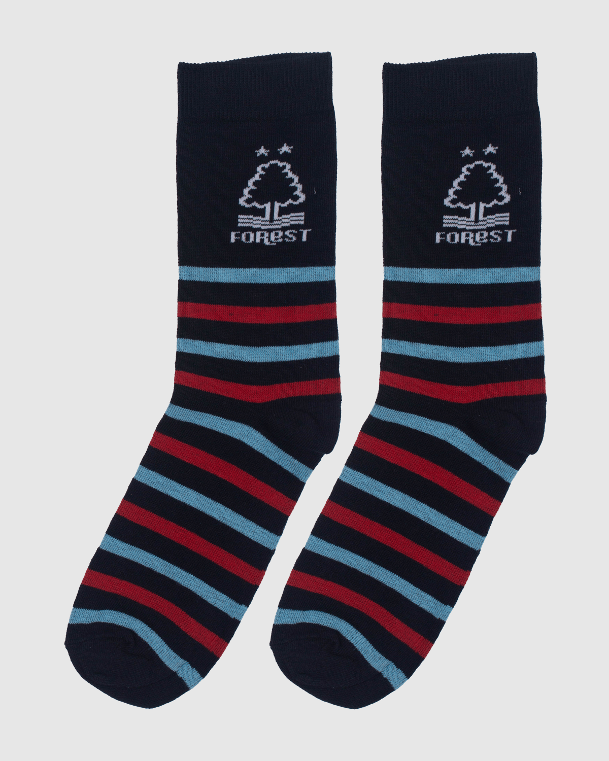 NFFC Navy Multi - Sripe Socks - Nottingham Forest FC