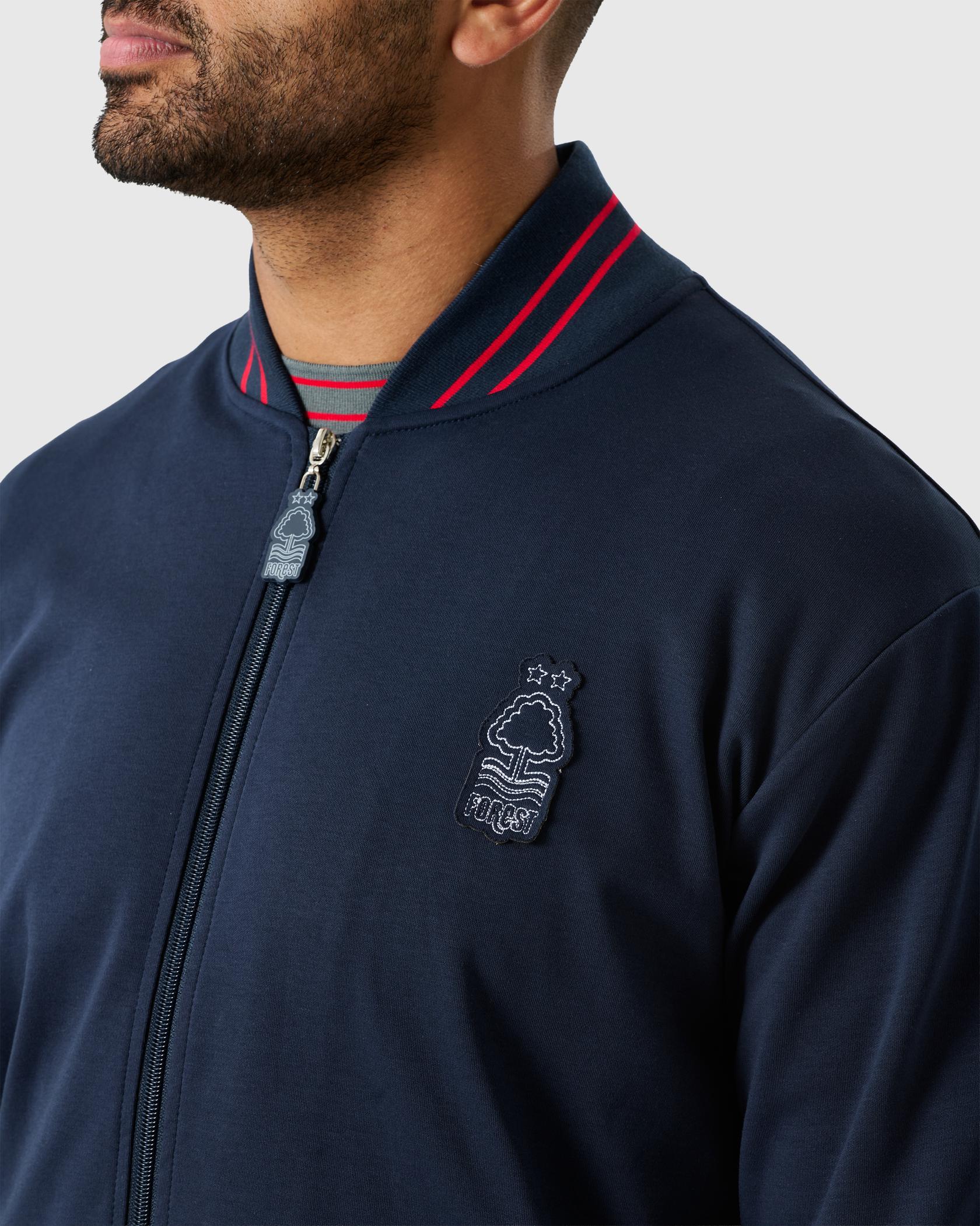 NFFC Navy Outline Full Zip Jacket - Nottingham Forest FC
