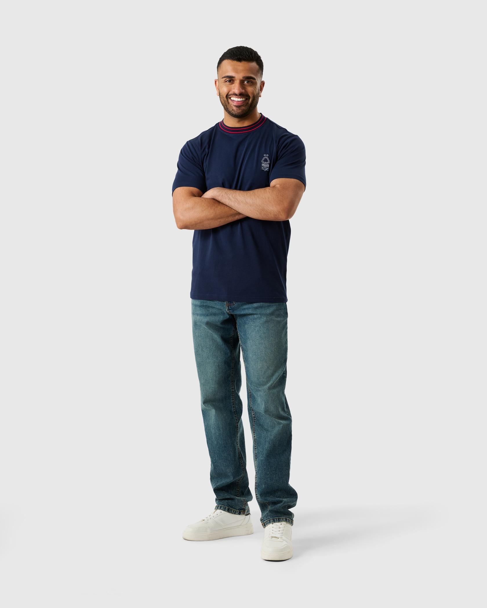 NFFC Navy Outline T-Shirt - Nottingham Forest FC