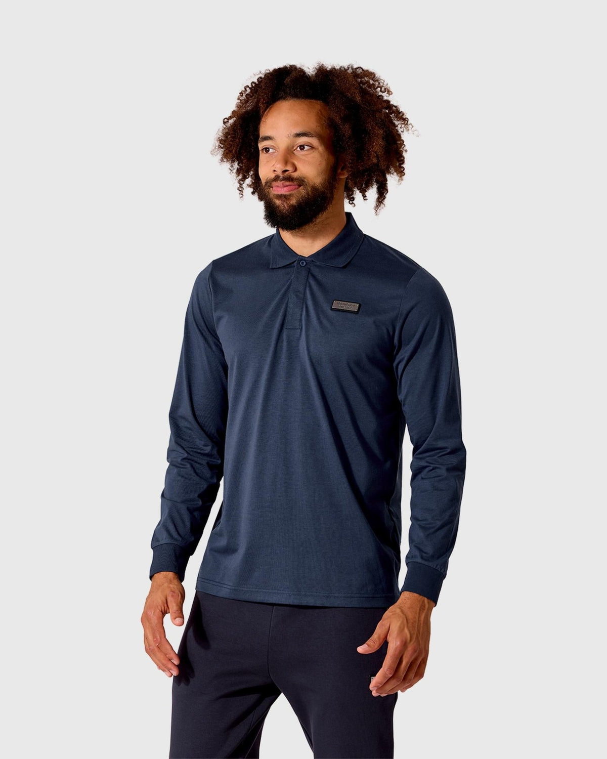 NFFC Navy Pinnacle Long Sleeve Polo - Nottingham Forest FC