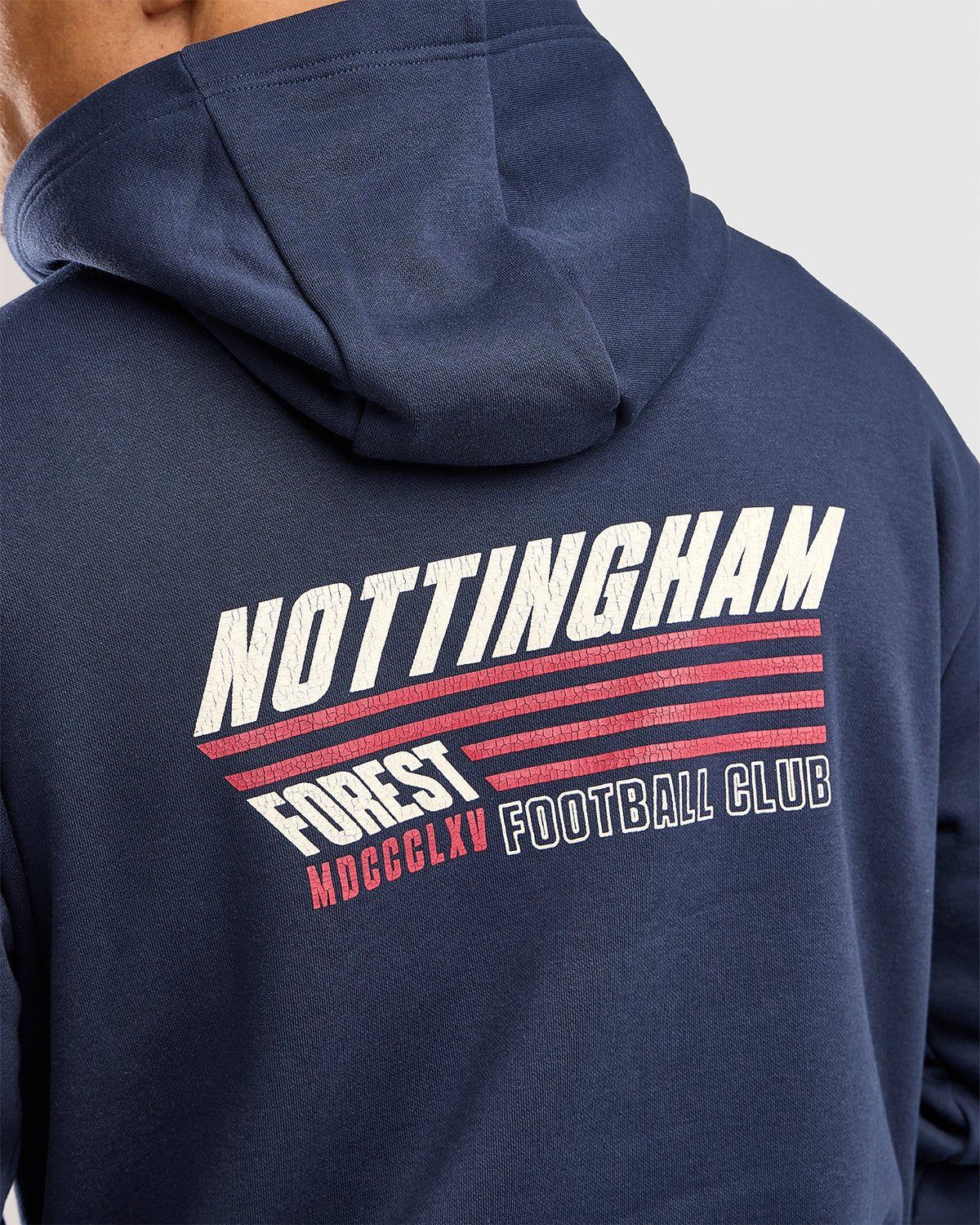 NFFC Navy Racing Back Print Hoodie - Nottingham Forest FC