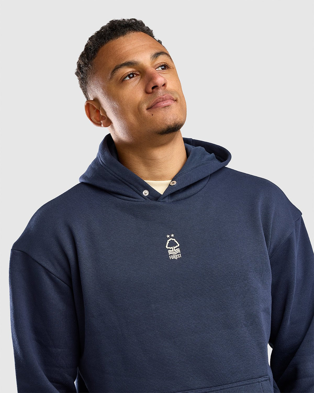 NFFC Navy Racing Back Print Hoodie - Nottingham Forest FC