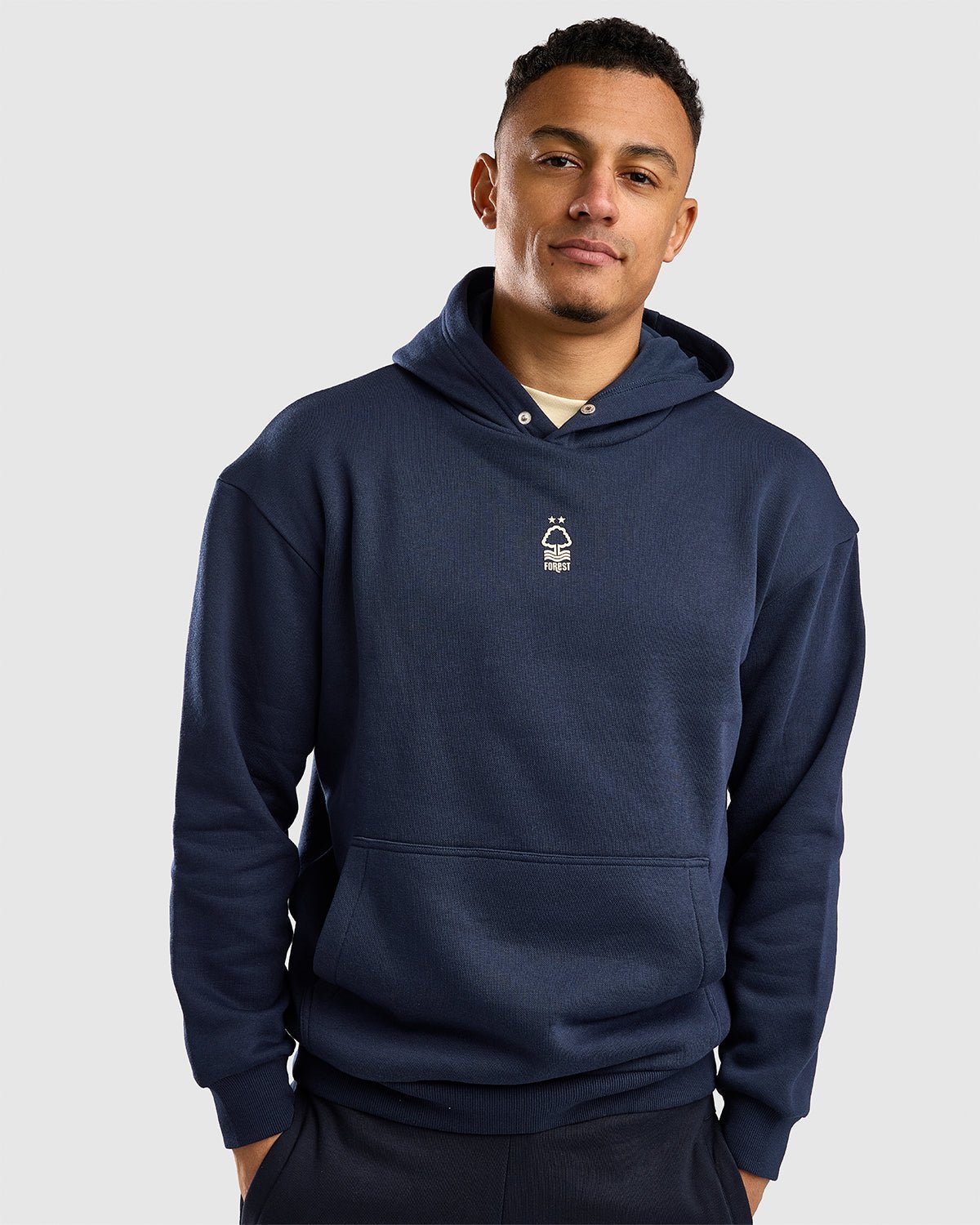 NFFC Navy Racing Back Print Hoodie - Nottingham Forest FC