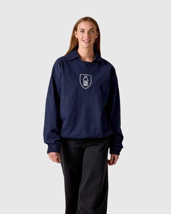 NFFC Navy Retro Shield Drill Top - Nottingham Forest FC