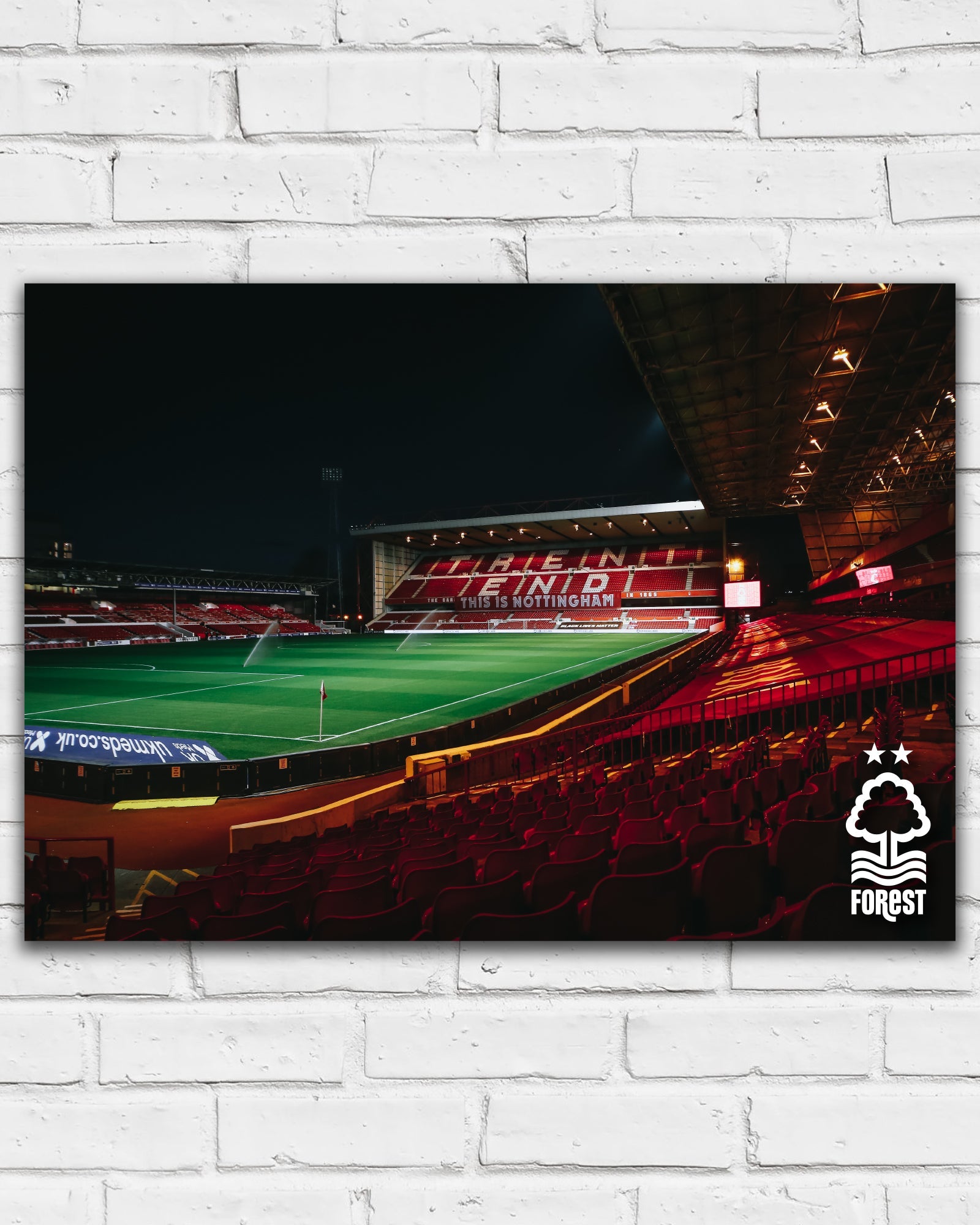 NFFC Night Time Stadium Print - Framed/Unframed - Nottingham Forest FC