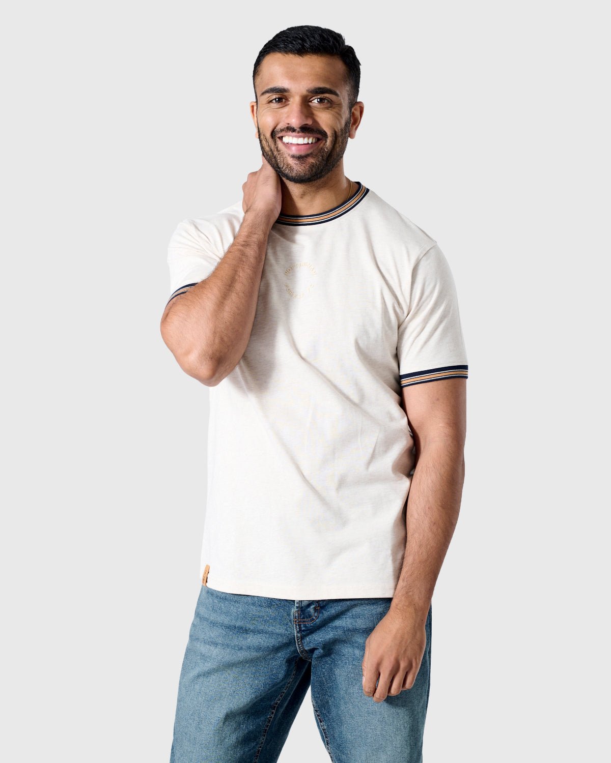 NFFC Oatmeal Marl Premium Circle T-Shirt - Nottingham Forest FC