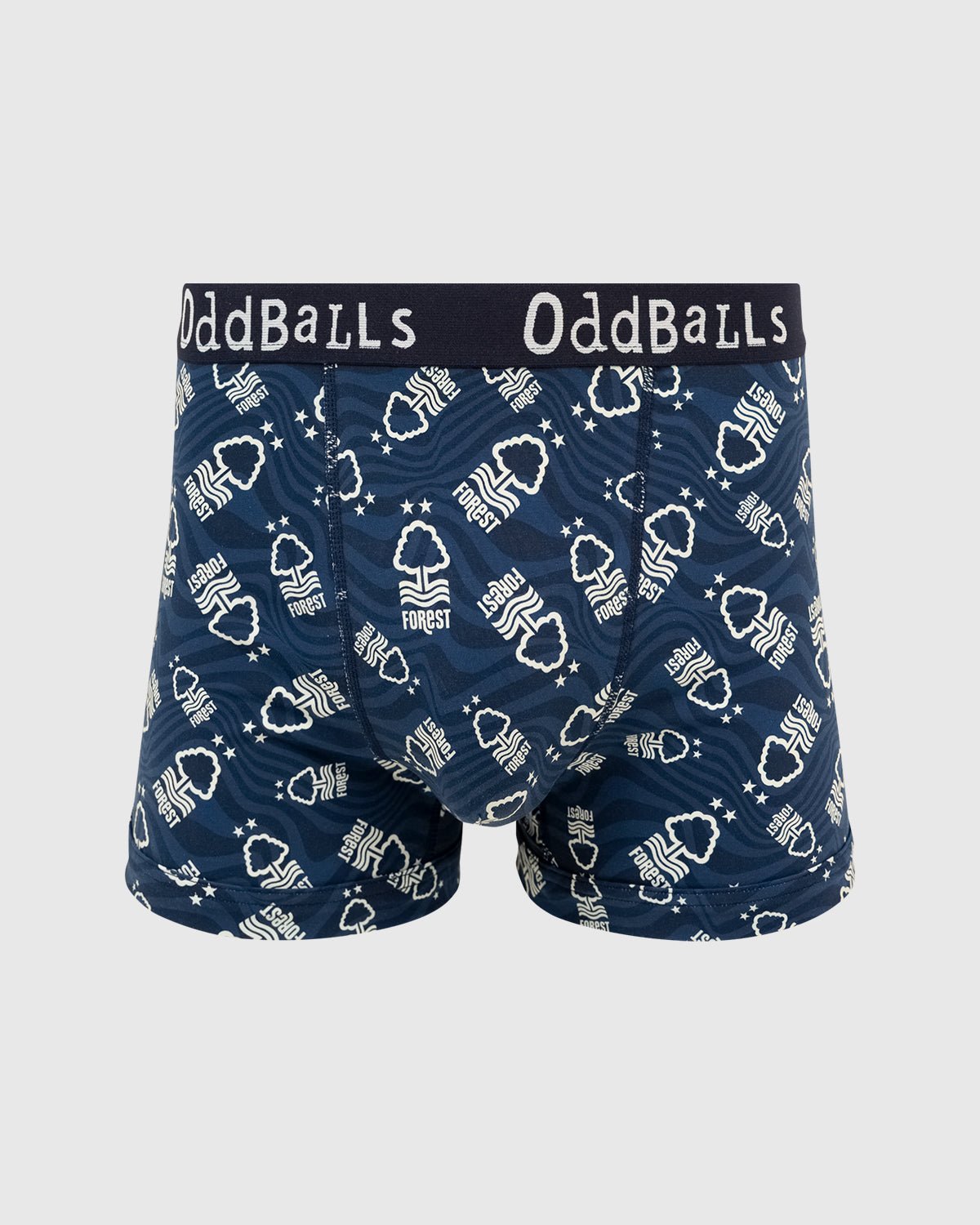 NFFC OddBalls Navy Swirl Boxer Shorts - Nottingham Forest FC