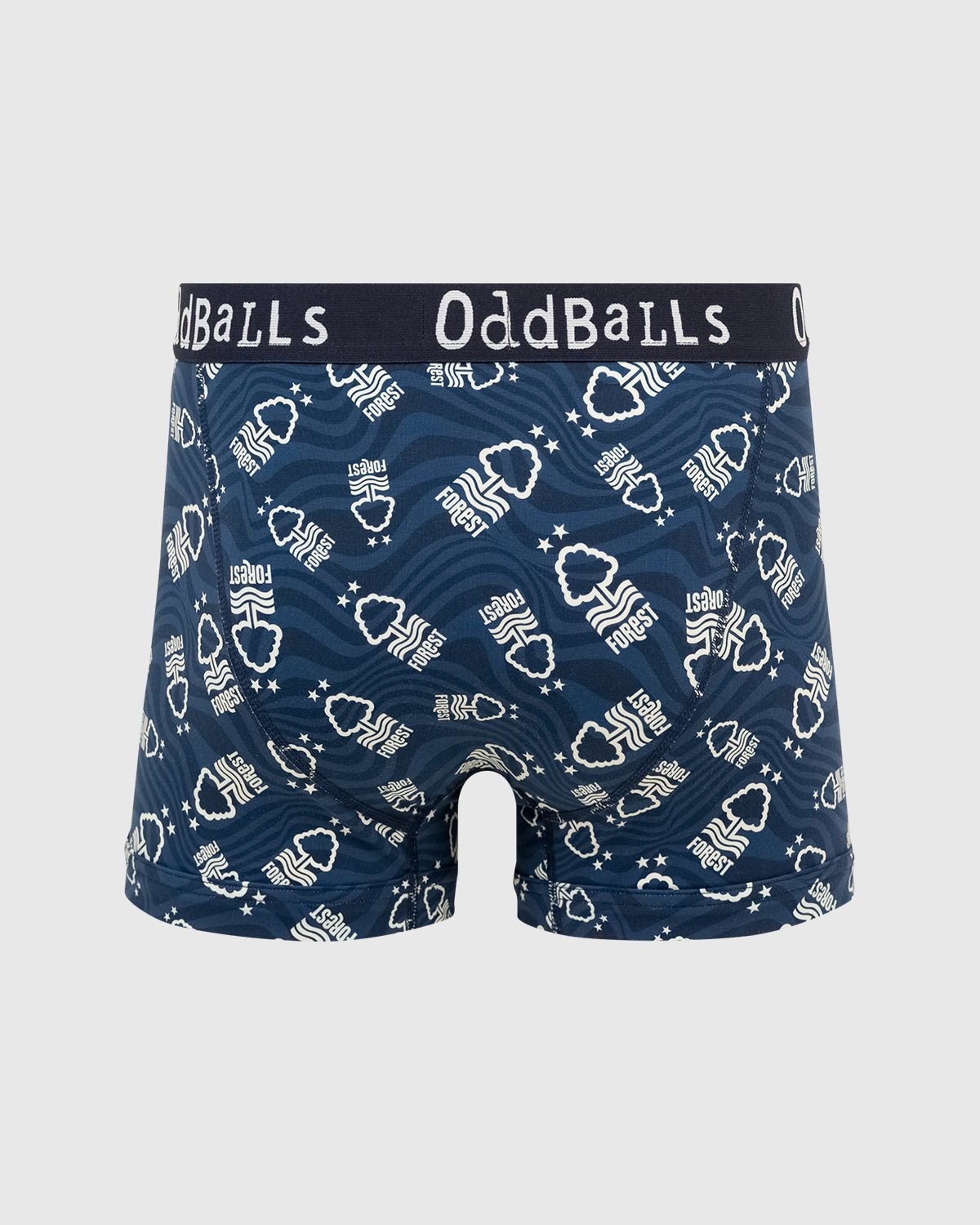 NFFC OddBalls Navy Swirl Boxer Shorts - Nottingham Forest FC