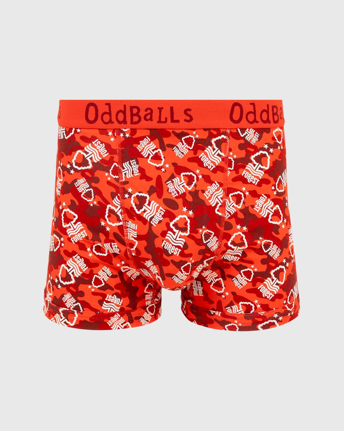 NFFC OddBalls Red Camo Boxer Shorts - Nottingham Forest FC
