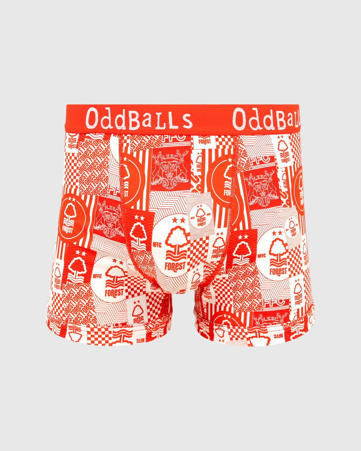 NFFC OddBalls Red Flag Boxer Shorts - Nottingham Forest FC
