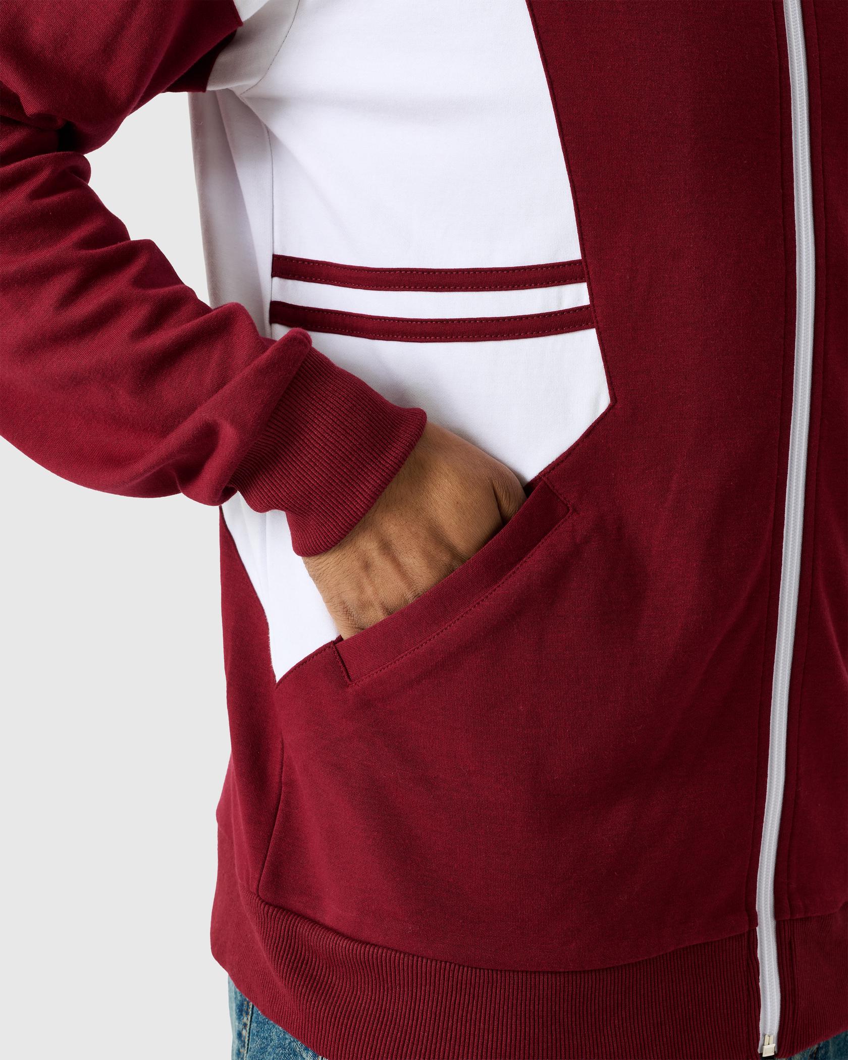 NFFC Old School Burgundy Track Jacket - Nottingham Forest FC