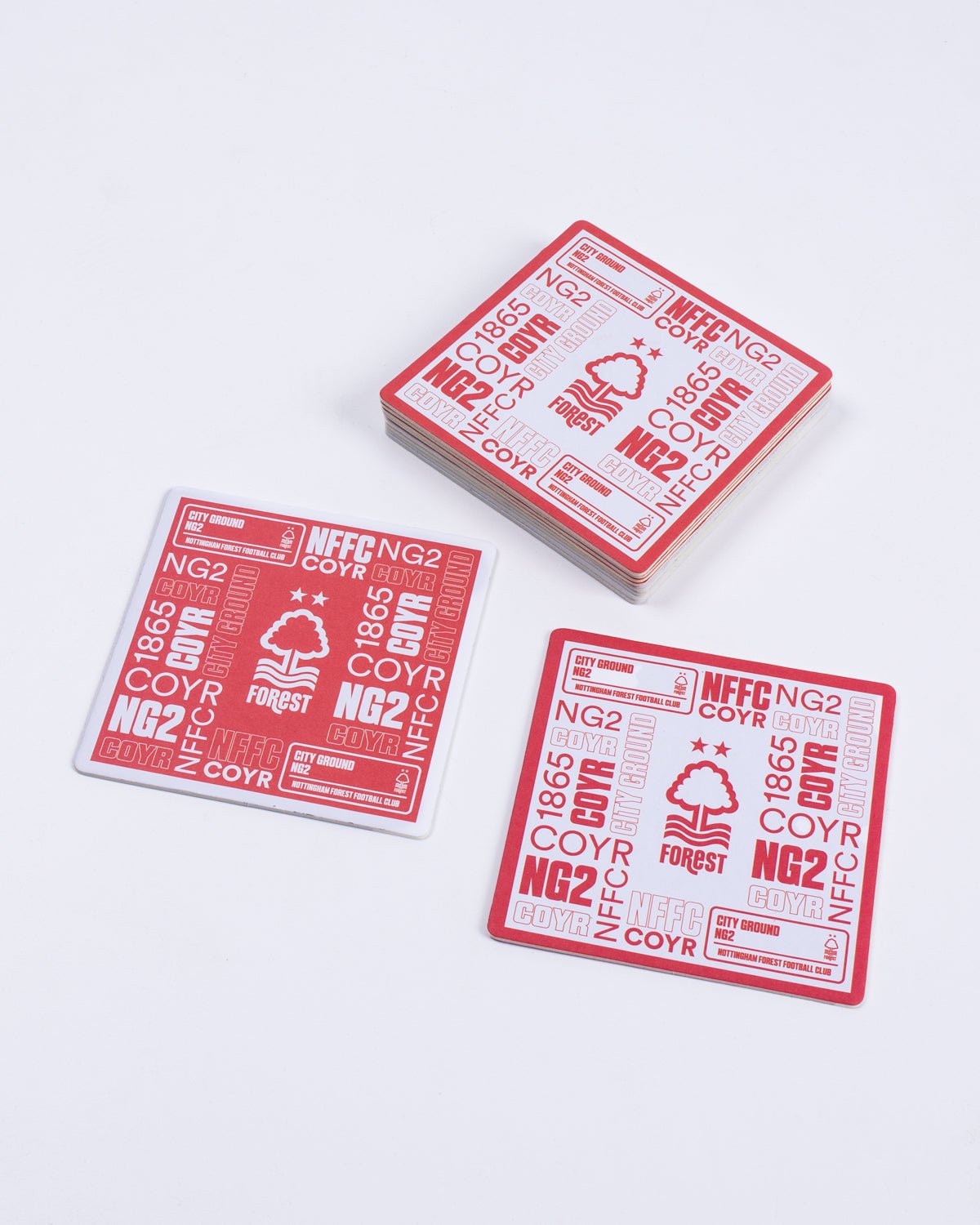 NFFC Our City 10 Pack Beer Mats - Nottingham Forest FC