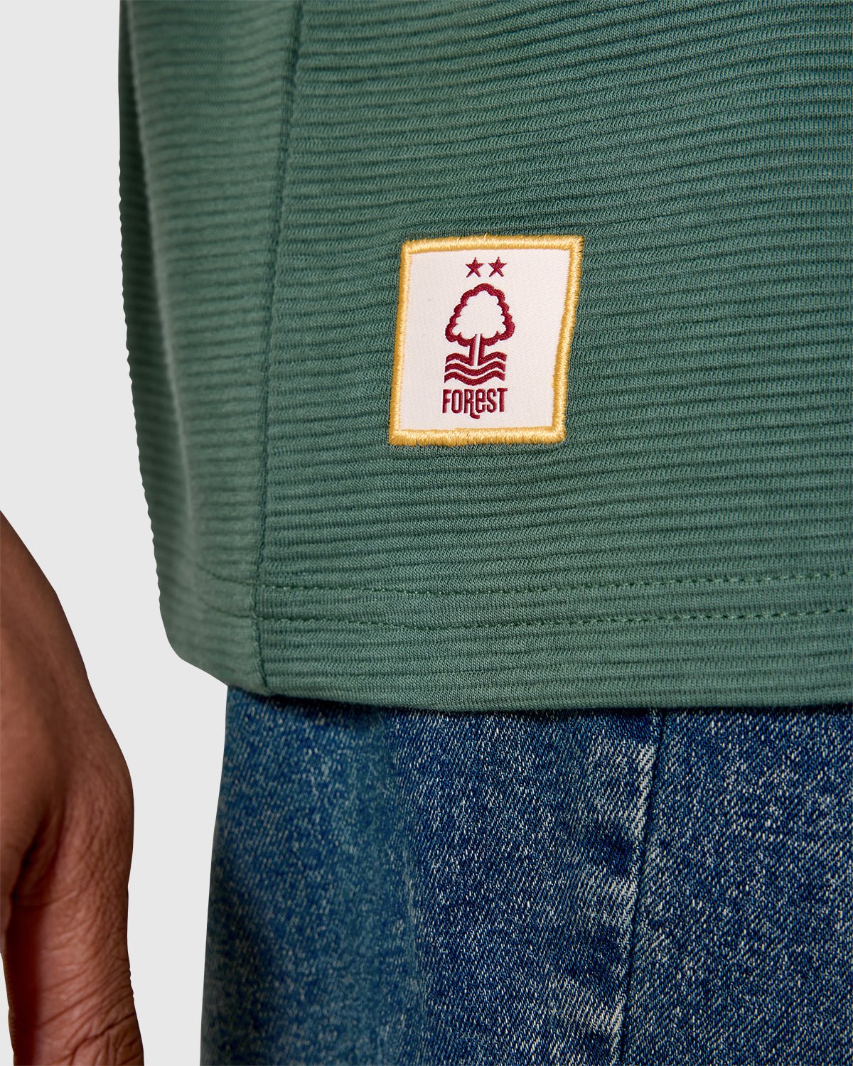 NFFC Pine Leavers Ribbed Polo - Nottingham Forest FC