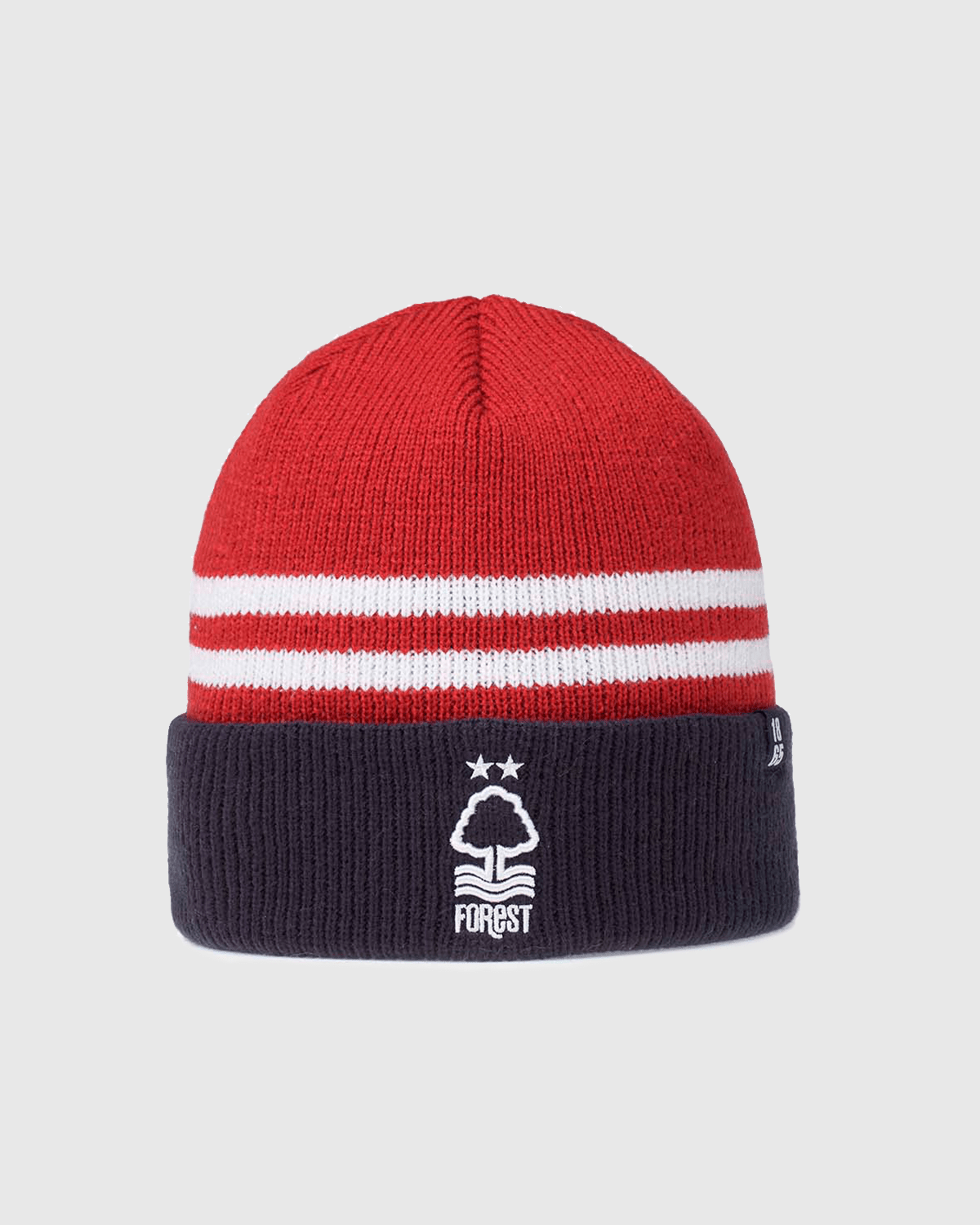 NFFC Red and Navy 1865 Cuff Knit Beanie - Nottingham Forest FC
