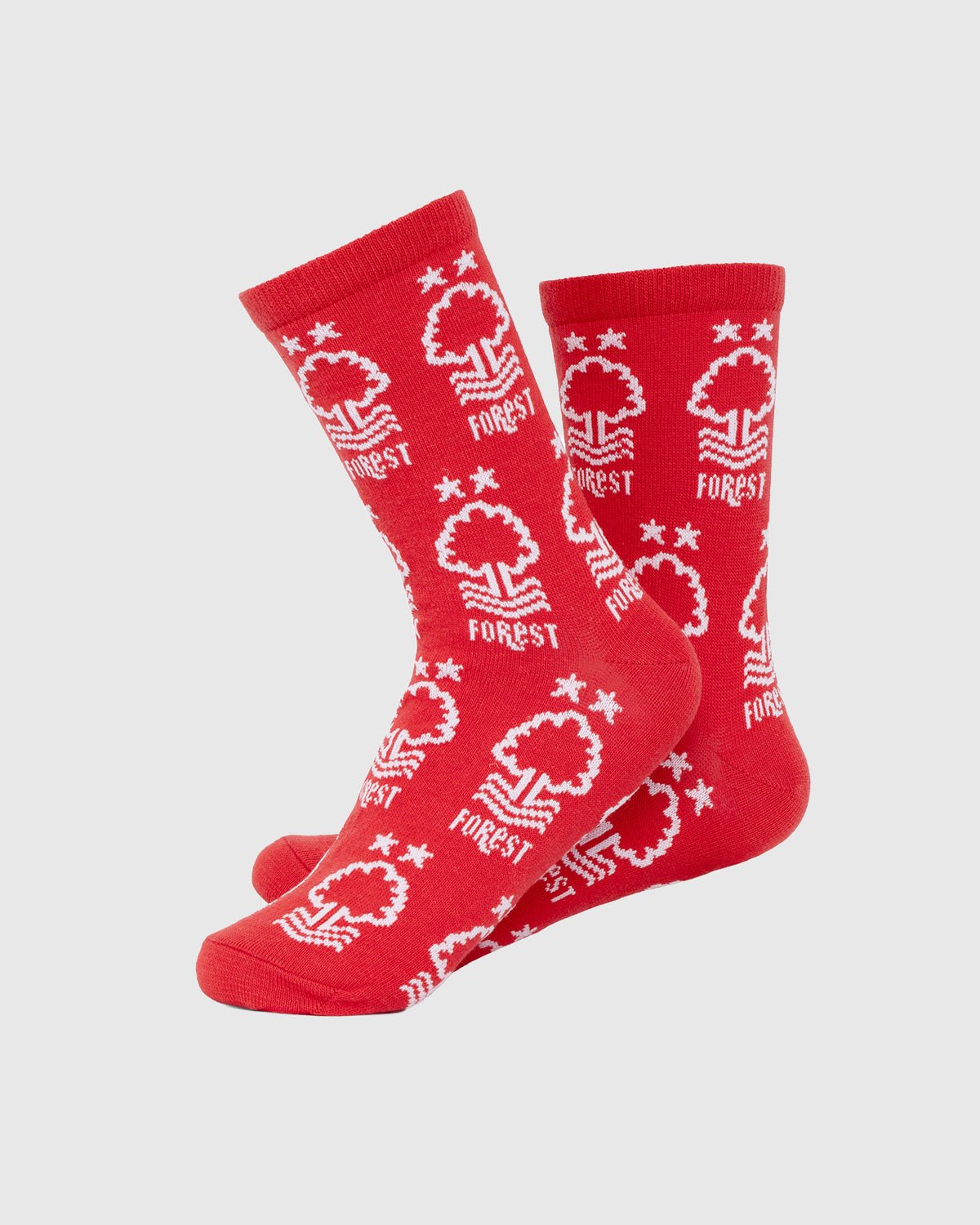 NFFC Red AOP Crest Socks - Nottingham Forest FC