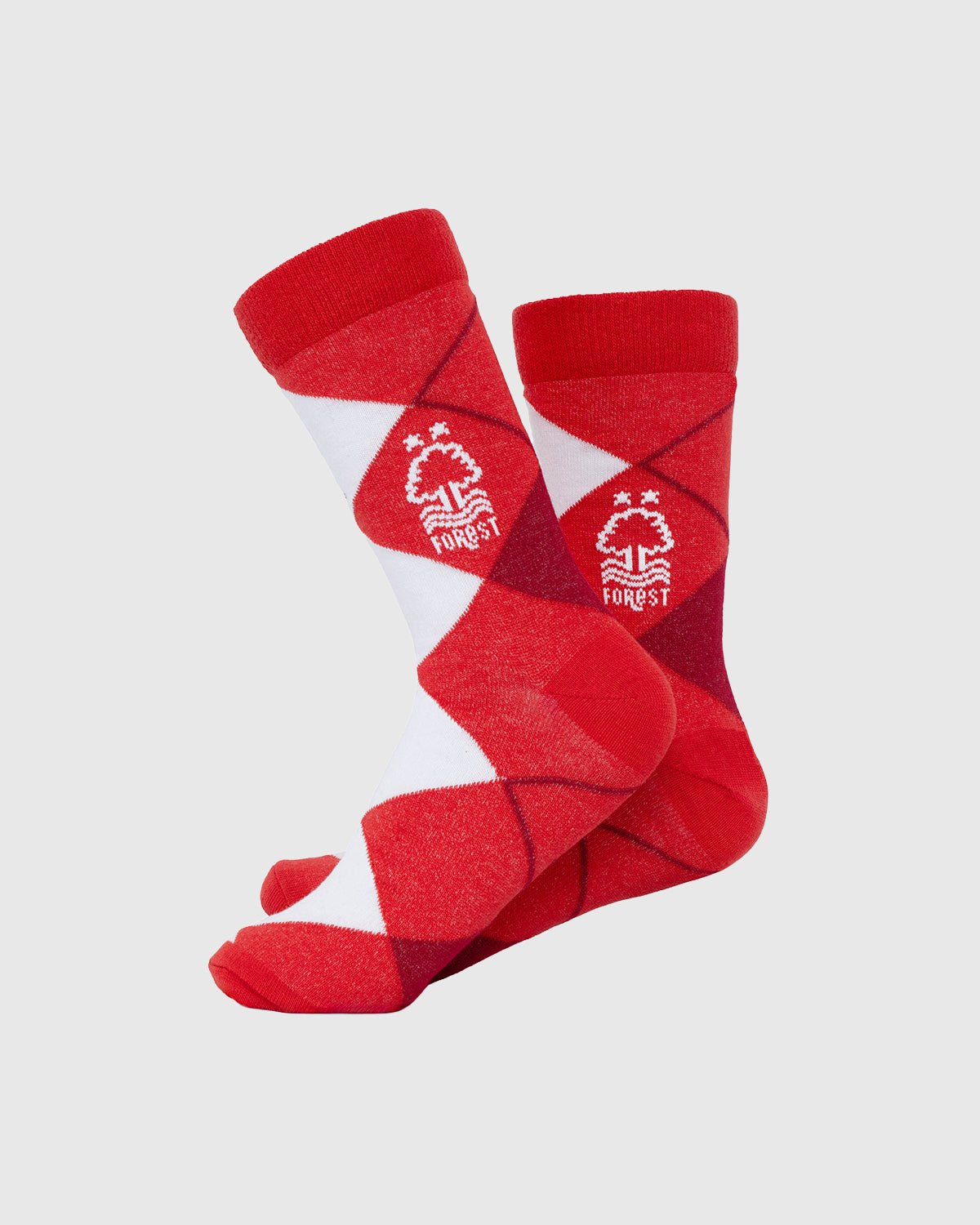 NFFC Red Argyle Socks - Nottingham Forest FC